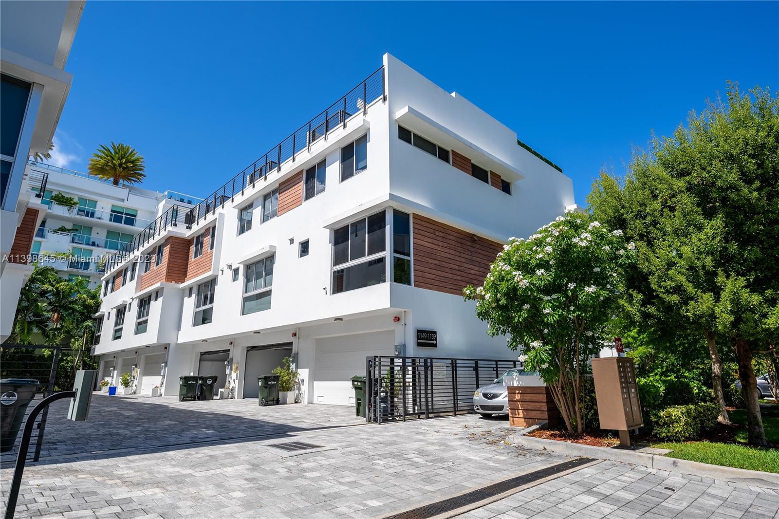 This stunning 3-story 2277 sq ft townhouse is located in the desirable Bay Harbor Islands. This newly built townhome has 4 bedrooms, 3.5 bathrooms, and a private rooftop with incredible views and Jacuzzi hot tub. The home features an open concept floor plan with a modern kitchen & stainless steel appliances. The townhouse is also walking distance to restaurants, houses of worship and Bal Harbour shops.