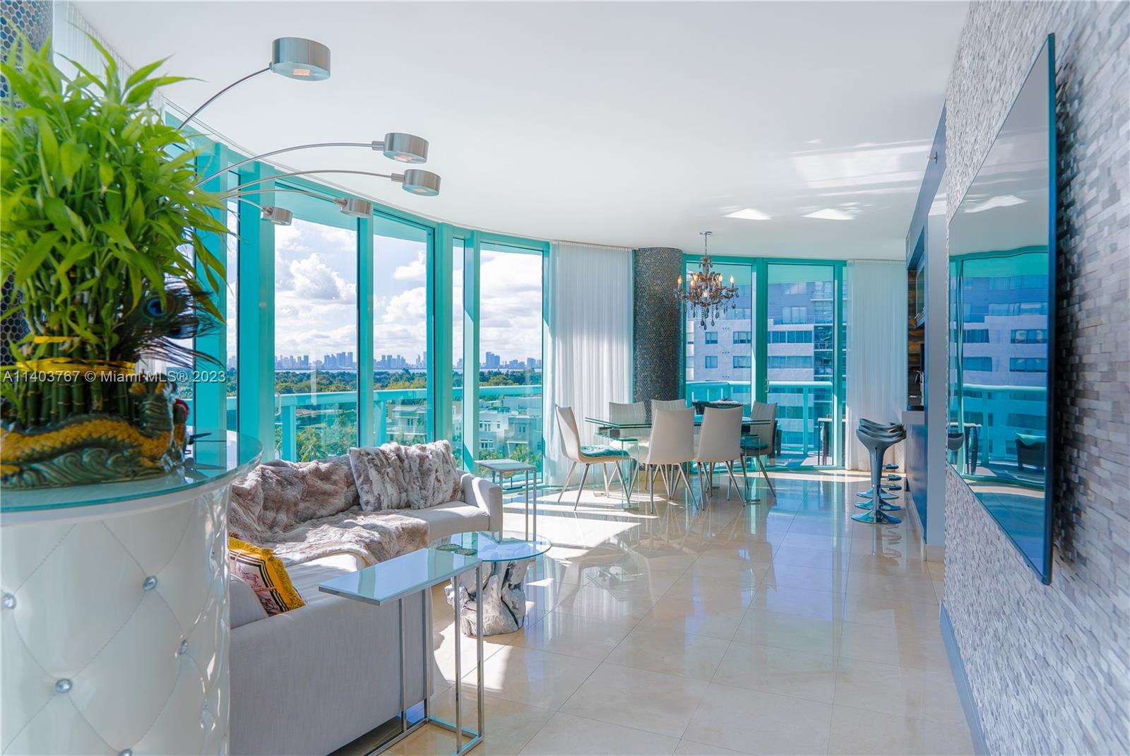 LUXURIOS BOUTIQUE CONDO WITH A PRIVATE YACHT DOCK (INCLUDED IN THE PURCHASE PRICE)SAME-FLOOR STORAGE.  MIAMI BEACH \MILLIONAIRES ROW.
6000 Indian Creek condo 25 story building with Tropical landscaped pool deck, design by the award winning firm Sieger Suarez Architectural Partnership. Breathtaking View: Immerse yourself in the beauty of the surrounding waterfront, as floor-to-ceiling glass in every room. 180% Wrap-Around Balcony with 2 balconies with Glass Railings. 8'-8' Hight Ceilings, adding to the sense of spaciousness and elegance. Unique lifestyle opportunity having your own private yachts dock, providing direct access to the water. Impressive 3-Story Atrium Lobby. The residence is accessible by 2 private elevators, building has a 24-hr concierge, Fitness center.