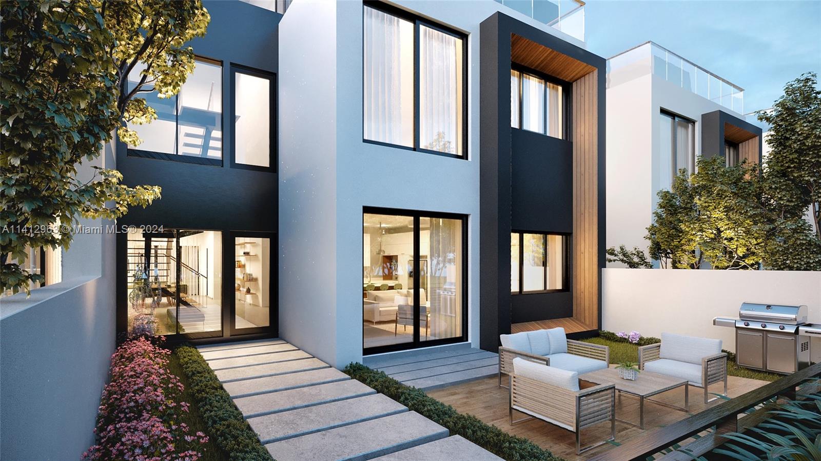 Experience Luxury! Minutes from Las Olas, Fort Lauderdale's cultural scene, fine dining and beaches! INCENTIVES AVAILABLE! NOW UNDER CONSTRUCTION! 8 at Croissant Park! An iconic blend of design & creativity. 3 Stories! 2400sf AC area +\-, 3800sf adjusted area +\- & 4200sf total area +/-, including a private panoramic sun deck & outside living. This home will have 3 beds + a den, 3.5 baths featuring top-notch finishes including natural gas main kitchen + roof/summer kitchens, designer bathrooms, pool, “floating” staircase, high-end finishes including GE Profile/Monogram, Bosch or similar, and 2-car garage electric-car-ready. Finish variations and upgrades are available Expected completion in mid-2024. 20% down at contract & 10% at shell completion. See Supplemental Remarks for info!