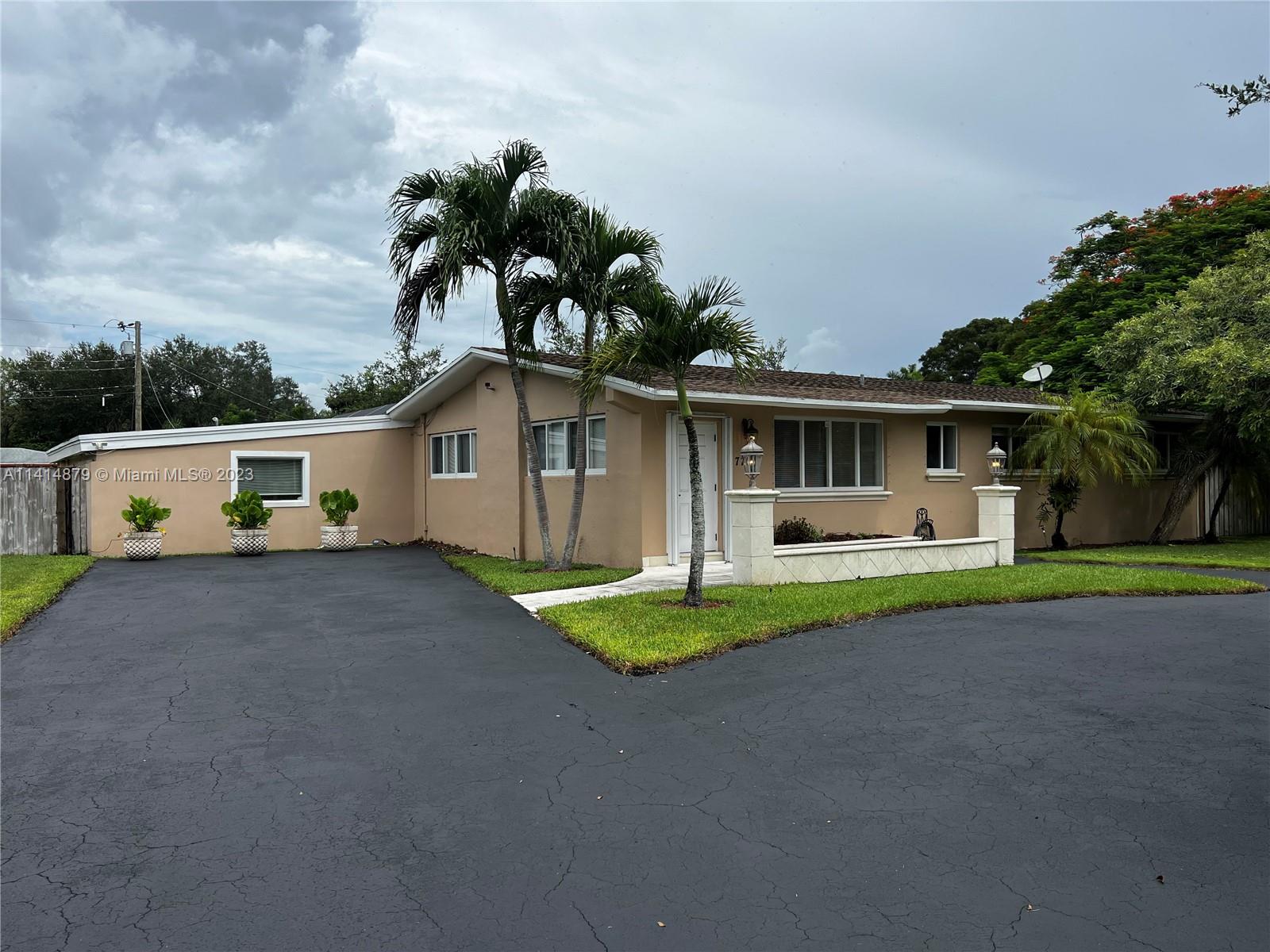 Corner Pinecrest home featuring 4 bedrooms & 2 baths with a beautiful covered patio, screened swimming pool & circular driveway. Fabulous large fenced back yard. Landlord requires 2 months security plus first month rent and good credit. Pool and lawn service included.