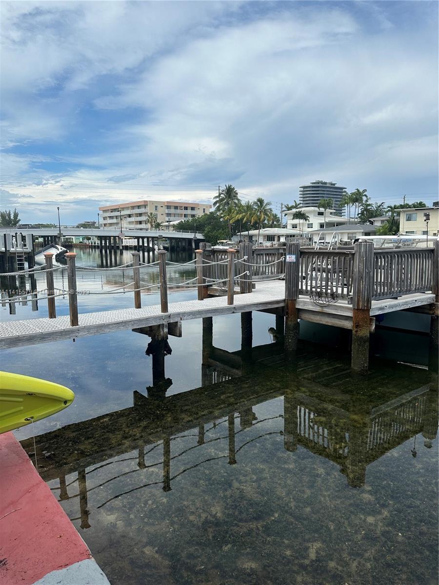Cozy upgraded 2 bedroom 1bath apartment overlooking the intracoastal in a tranquil fenced small complex! This apartment offers tile and laminate floors throughout, the kitchen has granite countertops with new steel appliances and washer and Dryer in the unit. Located three blocks from the Beach. Walking distance to North Beach Bandshell, The Art Deco Ocean Terrace and close to parks, restaurants, and the renowned Bal Harbor Shops. Enjoy wine nights or morning coffee with a panoramic water view! A community dock available for small boats. 30 days rentals are permitted. Unit is rented month to month.