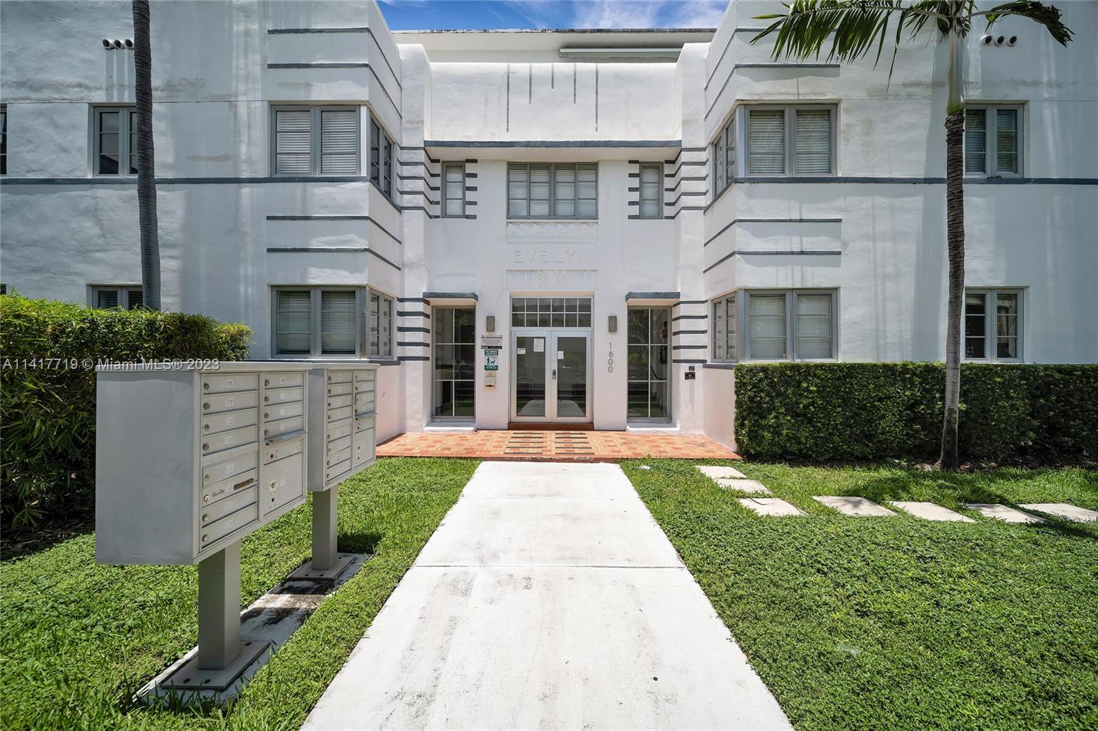 One of a kind, charming and tastefully furnished Penthouse 2/2 in the heart of Art Deco district, half block from Lincoln Rd. Super bright, huge private roof terrace, modern kitchen, white lacquer kitchen cabinets, SS appliances, white marble bathrooms. Terrific location only half a block to Lincoln Road with a gorgeous view of South Beach. Turn key in, master bedroom has king bed w/ensuite bathroom, split floor plan, unit entry at the second floor with internal staircase that bring to the third floor w/storage space under the staircase. Easy to show and good investment thanks to its location, unique layout and floor plan in this beautiful Art Deco building!