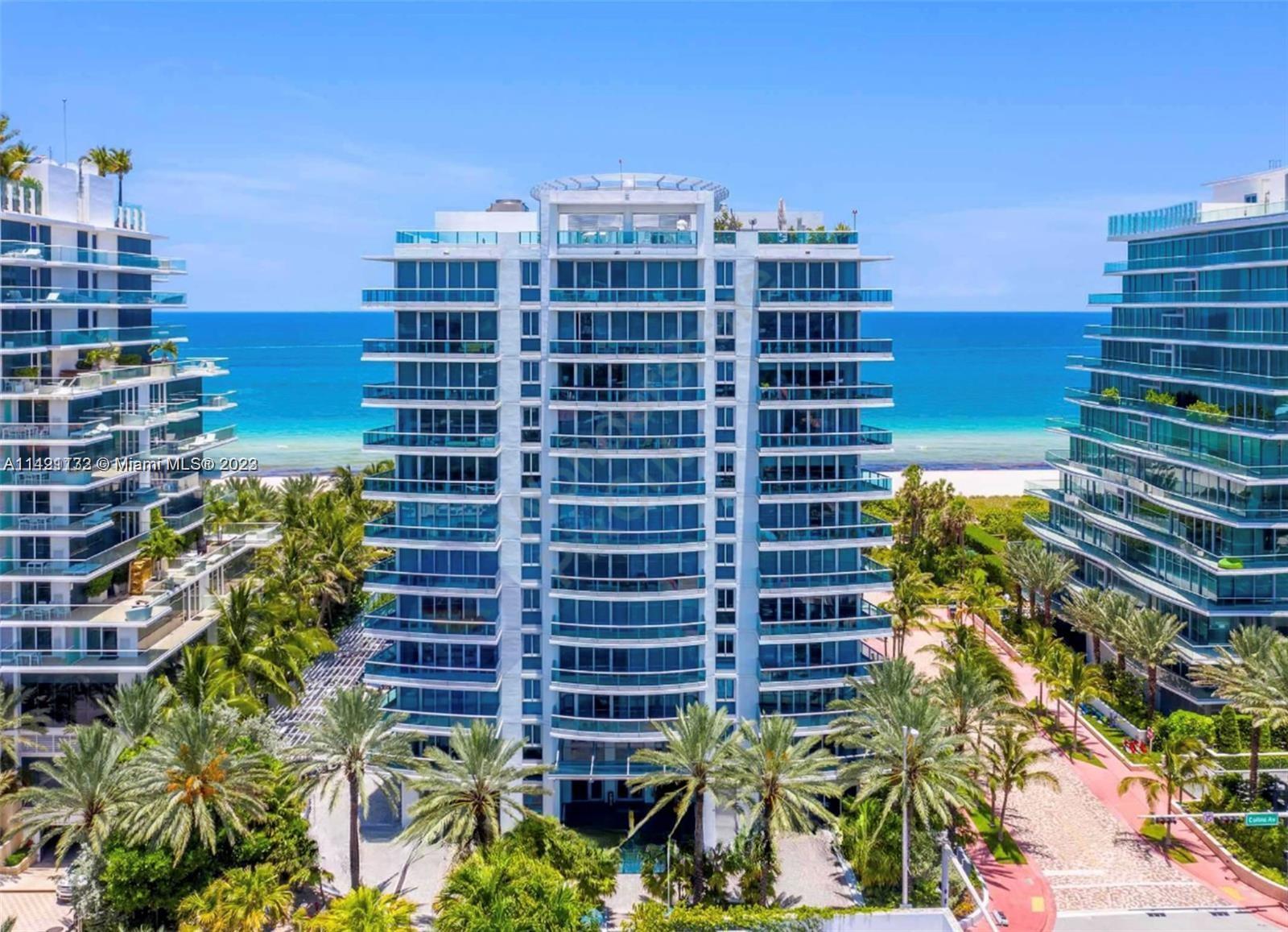 THE BEST MODERN BOUTIQUE LUXURY OCEANFRONT CONDO IN SURFSIDE IS AZURE. ONE OF THE FEW BUILDINGS WITH DAILY BEACH SERVICE. LOCATED 1 BLOCK TO PUBLIX, 2 BLOCKS TO BAL HARBOUR SHOPS, HOUSES OF WORSHIP, ETC. AZURE 603 IS A LARGE CORNER UNIT W/ WRAP-AROUND BALCONY, FLOOR-TO-CEILING IMPACT WINDOWS + DOORS. MORE CLOSET SPACE THAN MOST CONDOS YOU’LL FIND IN THE NEIGHBORHOOD. ALL 3 BEDROOMS HAVE WINDOWS AND TV. PRIMARY BATHROOM FEATURES DOUBLE SINK, JACUZZI BATHTUB AND SHOWER. KITCHEN FEATURES TOP-OF-THE-LINE APPLIANCES AND GRANITE COUNTERTOPS. AZURE OFFERS A HEATED POOL W/ OUTDOOR JACUZZI, TOP-OF-THE-LINE FITNESS CENTER W/ CARDIO TRAINING, FREE WIFI THROUGHOUT, FREE PARKING + VALET WITH 24/7 SECURITY. SHABBAT ELEVATOR INCLUDED! WATCH VIDEO IN VIRTUAL TOUR