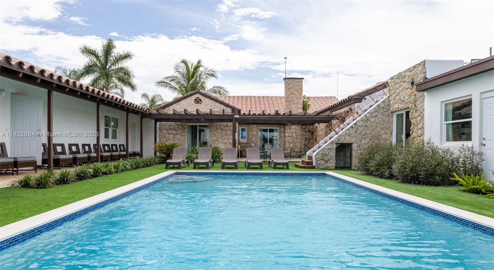 Havana Ranch is a one-of-a-kind property with antique horse stables, complete privacy on 5 acres of land and an amazing pool perfect for the large groups this home accommodates. Located in the heart of the Redlands, its inviting living spaces thoughtfully designed to offer comfort and style, creating a fun, rustic and Tony Montana approved atmosphere! With the capacity to comfortably accommodate up to 14 guests, this home is the perfect retreat, giving everyone their space but feeling together at the same time.