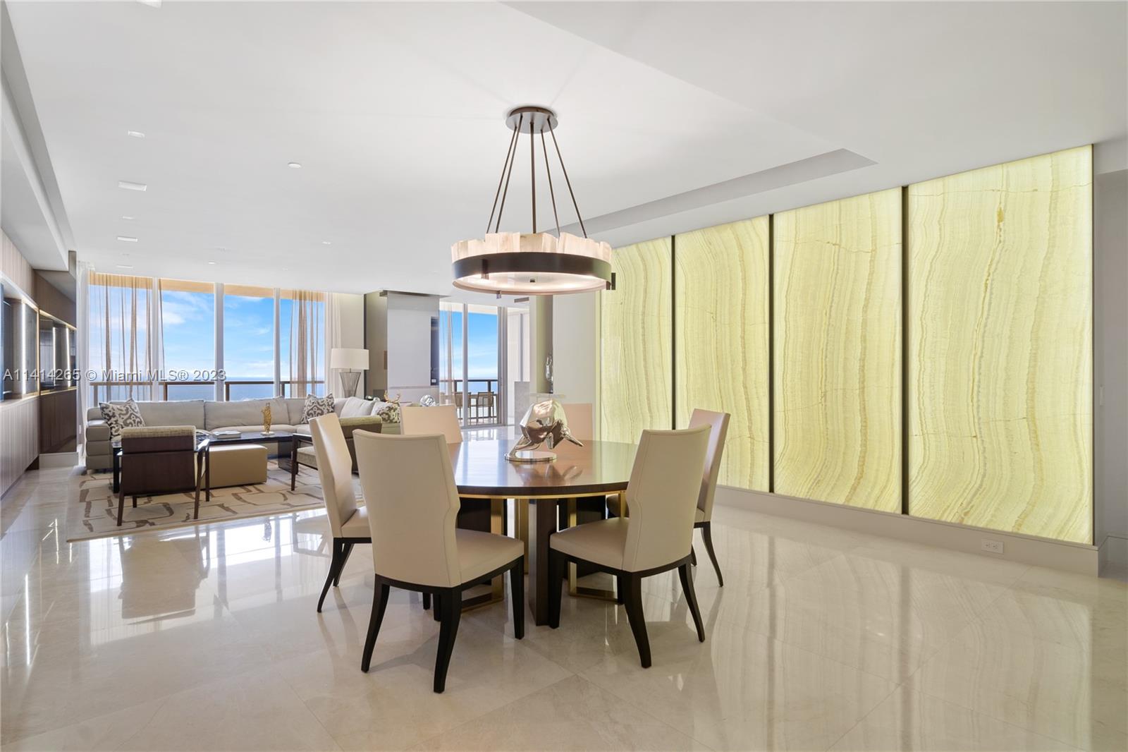 One of the kind turn-key unit! Three bedroom apartment 3.5 bath. Designer furnished and decorated throughout with: custom built-ins and cabinetry, automatic blinds, smart home system etc. The unit is in brand new condition since it was rarely ever occupied. Enjoy luxurious life style at this 5 star exclusive property at St Regis Bal Harbour.