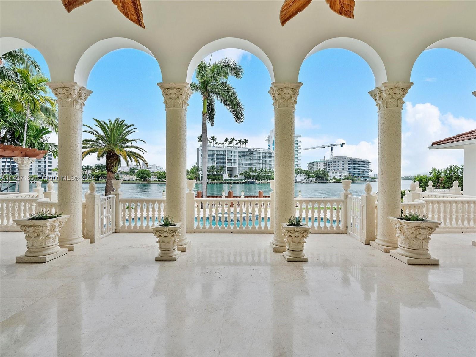 PRESTIGIOUS GATED COMMUNITY OF BAL HARBOUR VILLAGE!!! 100 FEET OF EXCLUSIVE WATERFRONT IN A 20,900 SQ FT LOT, OPEN VIEWS, ACCESS TO THE OCEAN, HOUSE IS OVER 7,000 SQ FT, HIGH 20 FEET CEILINGS, 3 CAR GARAGE, 5 BEDROOMS PLUS STATE OF THE ART LIBRARY, DINING ROOM, BREAKFAST ROOM, 6 PLUS HALF BATH .
ENTRANCE TROUGH COLLINS AVE AND 102 ST, (HARBOUR WAY)ONLY.VACANT AND EASY TO SHOW