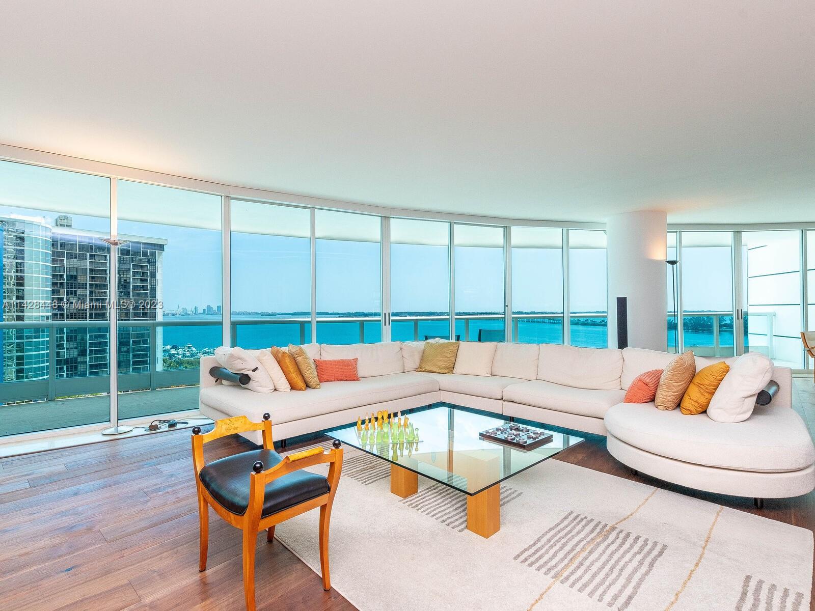 Located in the tree-shaded residential portion of Brickell Avenue in the Bristol Tower, one of the most desirable buildings in Brickell. Stunning vistas of Biscayne Bay from every room.  3 BR/4 BTHS. 2,600SQFT. Large terrace perfect for relaxing.. Includes 2 parking spaces and 1 storage.  Enjoying the perks and amenities of a luxury building: 24-hour concierge, security, valet parking, convenience store/cafe, gym, playroom, community room, tennis, heated pool, electric car charging. Prime location with connectivity to US-1, I-95 and the Airport Expressway, making commuting a breeze and allowing easy access to all that Miami has to offer.