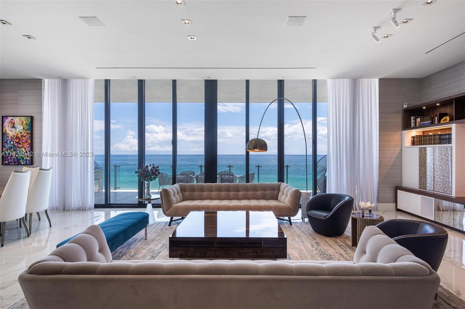 MUSE RESIDENCES- A Miami Oceanfront Condo with 3,195 SF of indoor space, with 3 bedrooms + DEN and 3.5 bathrooms. Some of the amenities that the building offers showcases are a resort-style pool with stunning ocean views, poolside food and beverage service, children center, fitness center, 24-hour security and concierge, and many others.