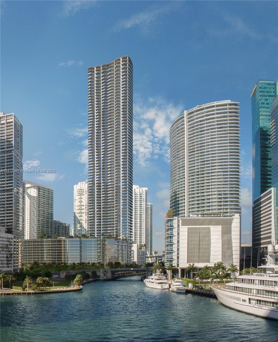 2 BD + DEN + 3 BA with 1,590 SF  +148 SF OF TERRACE.
THE MUCH ANTICIPATED BACCARAT RESIDENCES MIAMI OFFERING THIS BEAUTIFUL RIVER HOME, WITH SOARING 13.4 FT CEILINGS, DIRECTLY ON THE RIVER GIVING YOU AN INTIMATE RELATIONSHIP WITH NATURE, EXPERTLY DESIGNED WITH BESPOKE INTERIORS, HIGH END FLOORING, ITALIAN KITCHEN CABINETS, SUB-ZERO/WOLF APPLIANCES, AND MUCH MORE.   ELEGANT LOBBY, CAFE, ART GALLERY, WINE CELLAR, MULTIPLE EVENT ROOMS, PRIVATE MARINA, BOARDWALK, BAYFRONT POOL DECK, AND MUCH MORE.   PRE-CONSTRUCTION OFFERING - DELIVERY 2026.