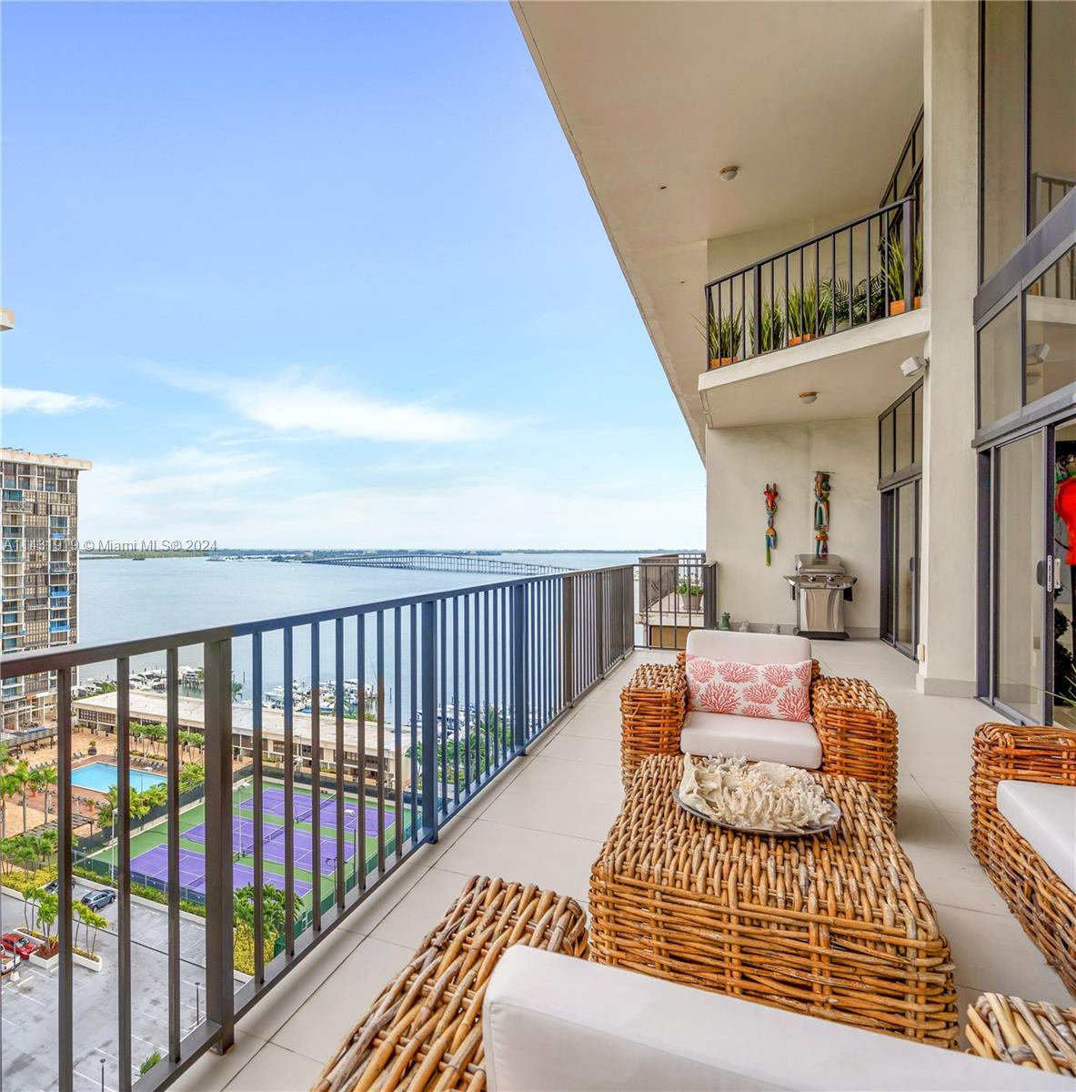 Next to the St Regis Brickell's development is this Spectacular and Spacious 2 stories Penthouse featuring Entry level Master Bedroom, 2 ensuites in the second floor, den, volume ceilings, open kitchen with SS appliances including a full size Wine Cooler, laundry room and open balcony to enjoy breathtaking views of Brickell Skyline, Biscayne Bay and the Atlantic Ocean!  Brickell Place offers a Marina facility on-site  from where avid boaters can sail away to numerous destinations with direct access to the Atlantic Ocean. NO drawbridges This is a "MUST SEE"
Two side-by-side 36ft sailboat slips allocations are also available for purchase from the same Seller.