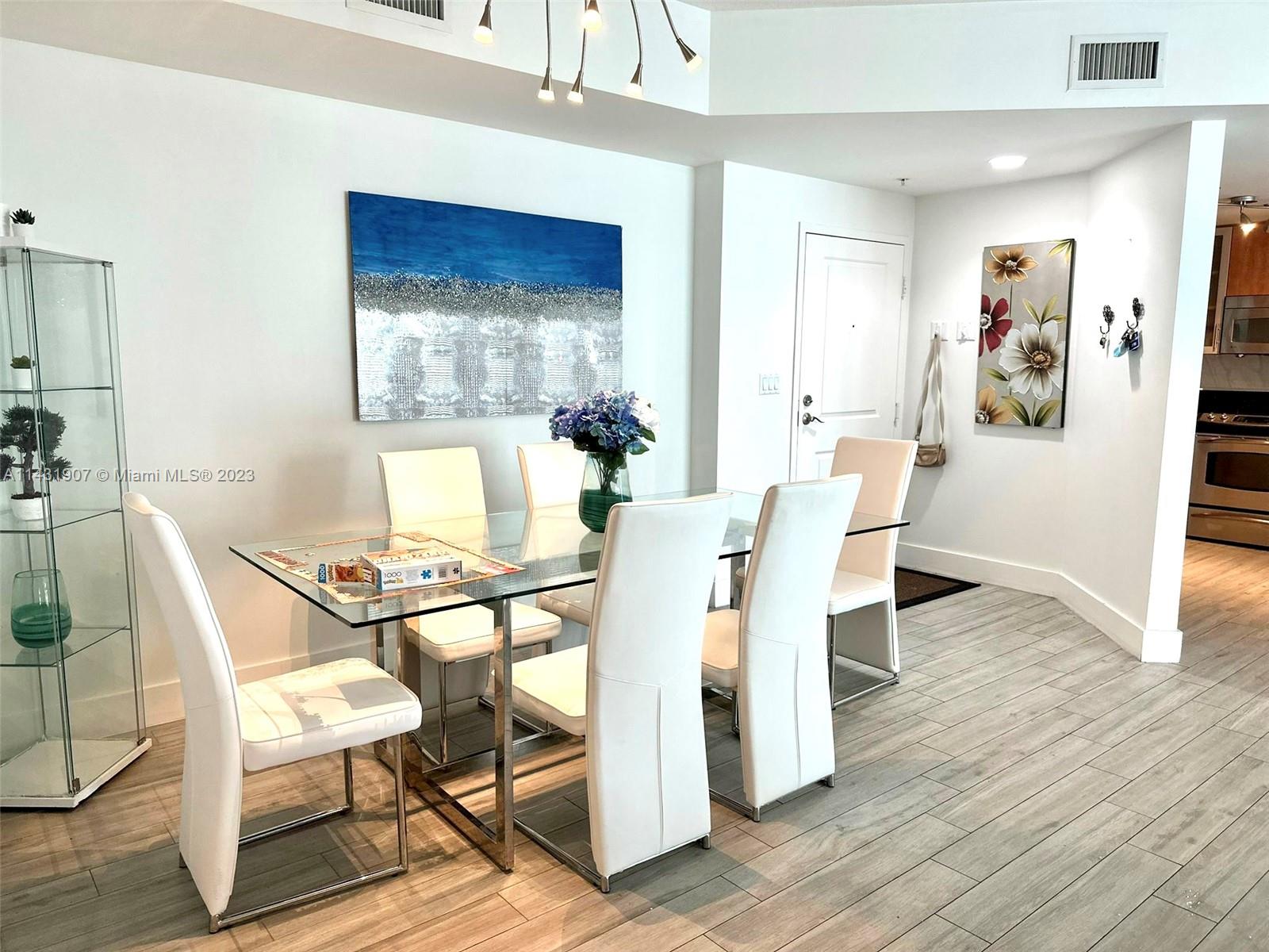 "Stylish 2-bedroom, 2-bathroom unit available at the upscale 360 Condo in North Bay Village, offering stunning bay views. Conveniently located near the renowned Bal Harbour shops and restaurants, South Beach, Downtown Miami, and Brickell. This spacious unit provides direct bay views from every room and boasts several features, including A/C, stainless steel appliances, fridge, stove, and washer & dryer. Additional amenities include one assigned parking space, a private large balcony, granite countertops, a state-of-the-art fitness facility, saunas, poolside cabanas, a recreational clubhouse, and a full-service lobby. The HOA covers cable, internet, sewer, trash, building insurance, and unlimited free valet service for residents and guests.