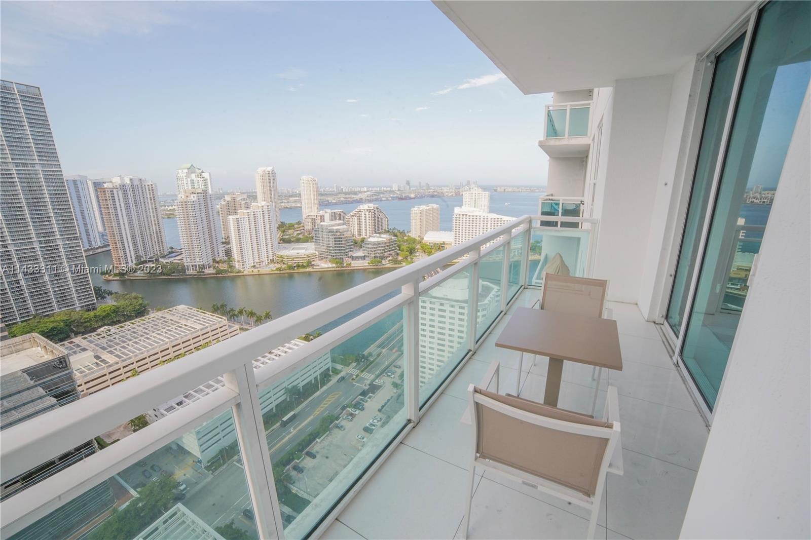 BEAUTIFUL FURNISHED APARTMENT IN THE HEART OF BRICKELL...PANORAMIC WATER AND CITY VIEW...VERY BRIGHT AND COZY, PLENTY OF NATURAL LIGHT...EUROPEAN STYLE KITCHEN, PLENTY OF CABINETRY, STAINLESS STEEL APPLIANCES... TWO LARGE WALK IN CLOSETS IN MASTER BEDROOM PLUS ONE LARGE WALKING CLOSET IN SECOND BEDROOM...AMENITIES SUCH AS SWIMMING POOL, FITNESS CENTER, SPA, BUSINESS CENTER AND MUCH MORE. CALL LISTING AGENT FOR SHORT TERM RENTAL....AVAILABLE 4/1/24 FOR LONG OR SHORT TERM RENTAL.