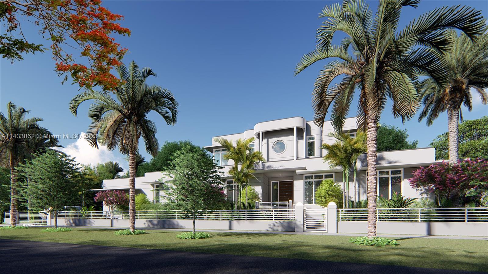 Remarkable opportunity for a corner lot sold with full permits and interior designs, offering a seamless transition
to the construction phase. This exquisite property has been custom designed by Jas Architects and interior designs
done by Dianne Joyce Design Company. From the moment you step inside, you'll be greeted by a double height
ceiling in the entrance area, creating a grand & impressive ambiance. The 1st floor boasts 10-ft ceilings, providing
an airy & open atmosphere, while the top floor offers 9-ft ceilings for a cozy & intimate feel. Featuring top-of-theline finishes, this home offers the option to choose between an Art Deco or Contemporary exterior finish, allowing
you to personalize your dream home. Pool with covered patio and summer kitchen included in plan.