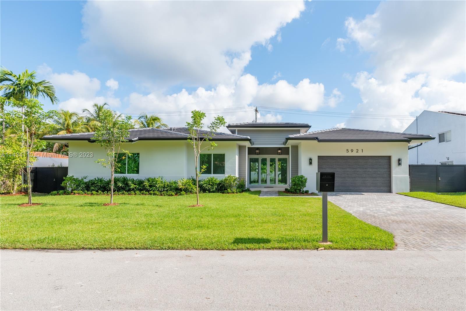 Be the first to live in this solar energy plus smart home in Gables Edge. Just completed Summer 2023, this 4 -bedroom, 3- bathroom home offers adaptable rooms, high ceiling and rich natural light. Upon entrance, you are warmly greeted by limestone floors, and a bright and open floor plan seamlessly connecting the chefs kitchen to the living room and leading to the inviting, sunny backyard and heated pool with bench spa. Meticulous attention to detail is presented in the kitchen with quartz countertops, floor to ceiling custom solid wood cabinets, and high end appliances. The practical well-equipped large laundry room and roomy 2 car garage make this new home a joy. Live luxuriously in an ultra-quiet neighborhood in a privileged location.