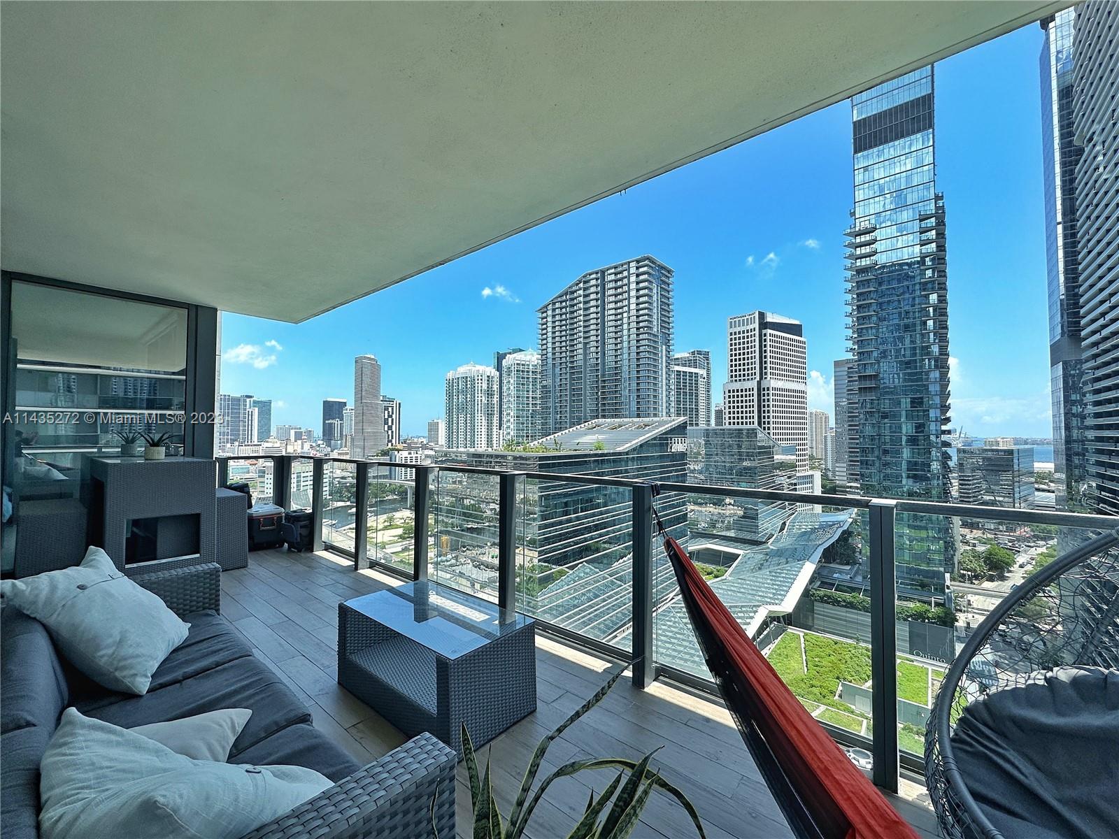 This  stunning Corner unit with 2 Bedrooms and 2 and half Bathrooms located in the best building of Brickell, the Best location, Rise Brickell City Centre has an abundance of amenities, including tropical gardens, BBQ grills, a state-of-the-art fitness center, a full-service spa with hammam, outdoor fitness areas, a children’s play area, pools with poolside service, a library, a business center, full-service concierge, and more. walking distance to the new  office buildings 830 Brickell and One Brickell city center, Easy to show!! call or text Listing agent Tenant is willing to renew lease for 1 more year paying $6,000 monthly , great opportunity  for investors