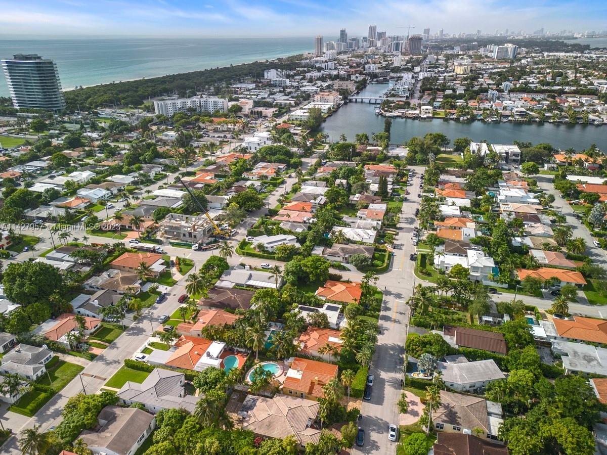 Aerial View Looking South towards teh Intracoastal and the Atlantic Ocean
