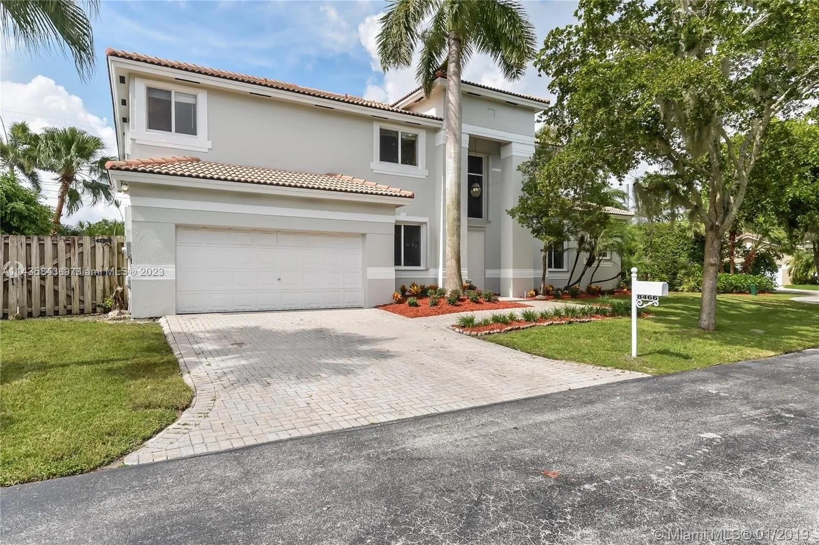 Beautiful Palmetto Bay home located at the rarely available gated community of Tuscany Estates! Comprised of only 43 homes, this property has one of the largest floorpans available and only 1 of 4 properties with canal access from your backyard. Located on a quiet cul-de-sac, this beautiful pool-side home features 4 bedrooms, 3 full baths, and a half guest bath. The kitchen boasts wood cabinets and elegant granite countertops, seamlessly connecting to the family room for entertainment. Enjoy 3 bedrooms on 1st floor with 1 en-suite bathroom and a large dual sink bathroom to share for the other 2 rooms. Ascending to the 2nd floor, be welcomed by a creatively transformed loft, now a functional office space and private master. Don't miss this opportunity to own in this community with LOW HOA!