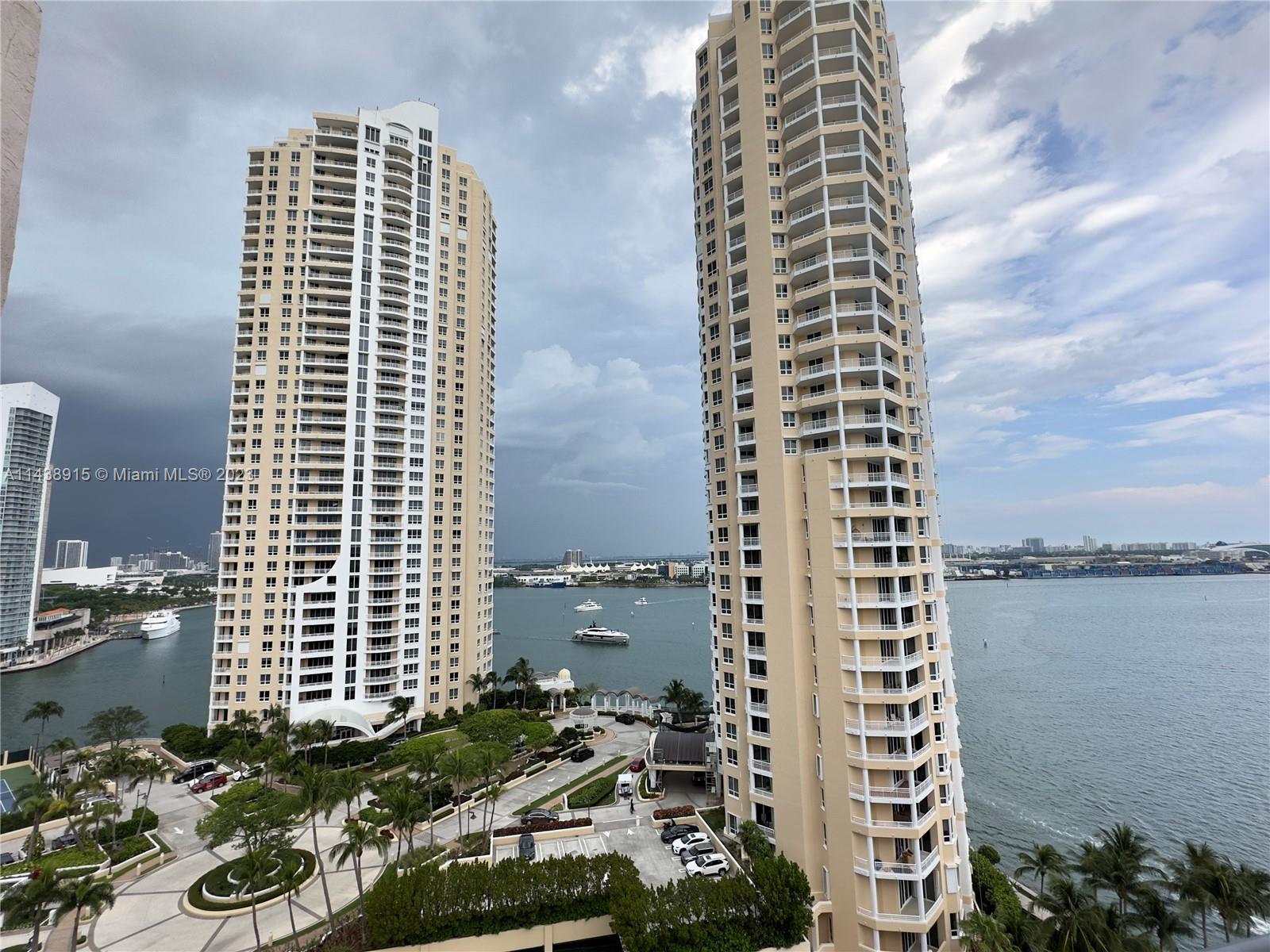 Enjoy Breathtaking water views from your balcony and Bedrooms in this Stunning PH apartment in Exclusive Brickell Key Island. Beautiful 2bed/2bath Master suites where you can relax watching the boats pass. Freshly painted and ready to move in to the most sought after location in Miami. Walk to the Financial District, Brickell City Centre, Mary Brickell Village, fantastic entertainment, dining, and shopping. Brickell Key II has recently been renovated, new Lobby, Resort-style amenities, Salt-water pool, jacuzzi, tennis courts, racquet ball, gym, sauna, BBQ, convenience store, valet and 24hr security and concierge. Brickell Key features a one mile landscaped walking trail around the island, accessible from the building. 1 Parking space assigned in garage and additional space for rent.
