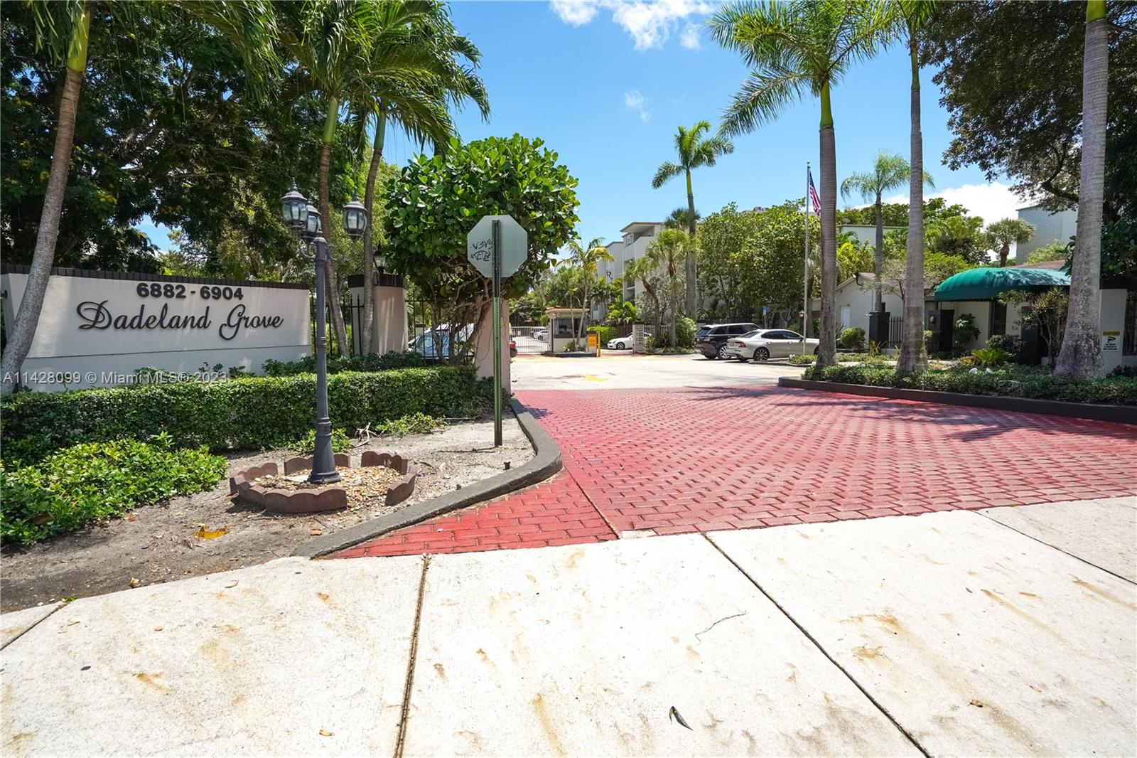 Welcome to Dadeland Grove.  Tropical  gated community in Pinecrest. East of US1. Clean unfurnished spacious one bedroom one bath  apartment ready to move in. Freshly painted. White tile floors throughout. Newly remodeled kitchen cabinets and counter tops. Gas stove. New dishwasher and microwave.  Impact resistant windows. One parking space per unit. On site laundry and pool.  Close to the shops at Dadeland Mall.   A short distance to the University of Miami. Close to the Metrorail Station and major highways. School district includes  Pinecrest Elementary, Palmetto Middle School and Miami Palmetto High School.  Schedule a showing with 24 hour notice please. Park in the guest spots at the entrance to the community.