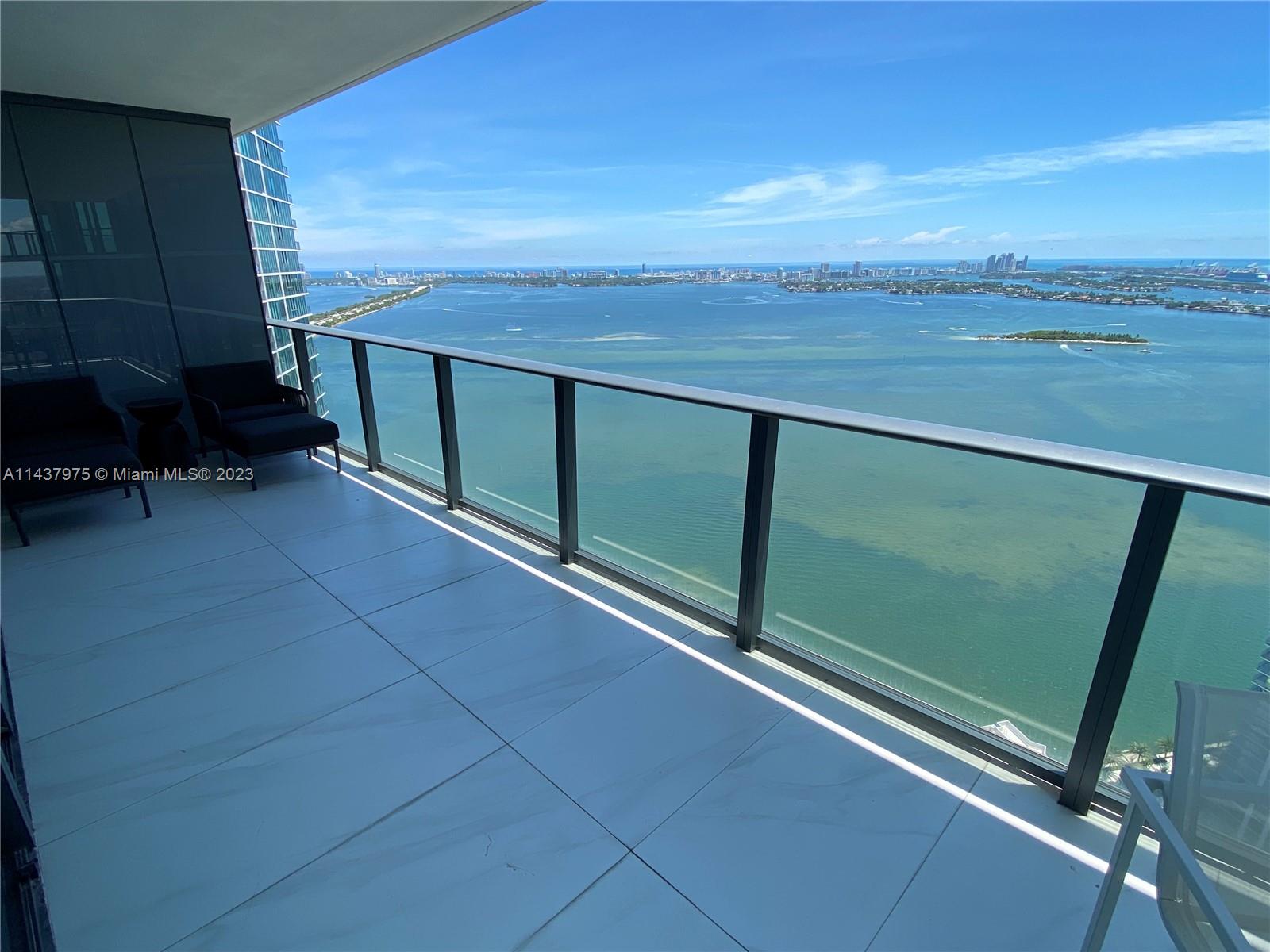 Breathtaking views from the 46th floor!!! Must see to appreciate this stunning 4 bedrooms, 4.5 bathrooms + den residence in the sky. Fully furnished and decorated by a professional Brazilian designer. The ultra desirable Paraiso Bay condominium features top notch amenities and lounge areas such as a large swimming pool, spa, tennis court, cigar room, pool table, sauna, gym and so much more!