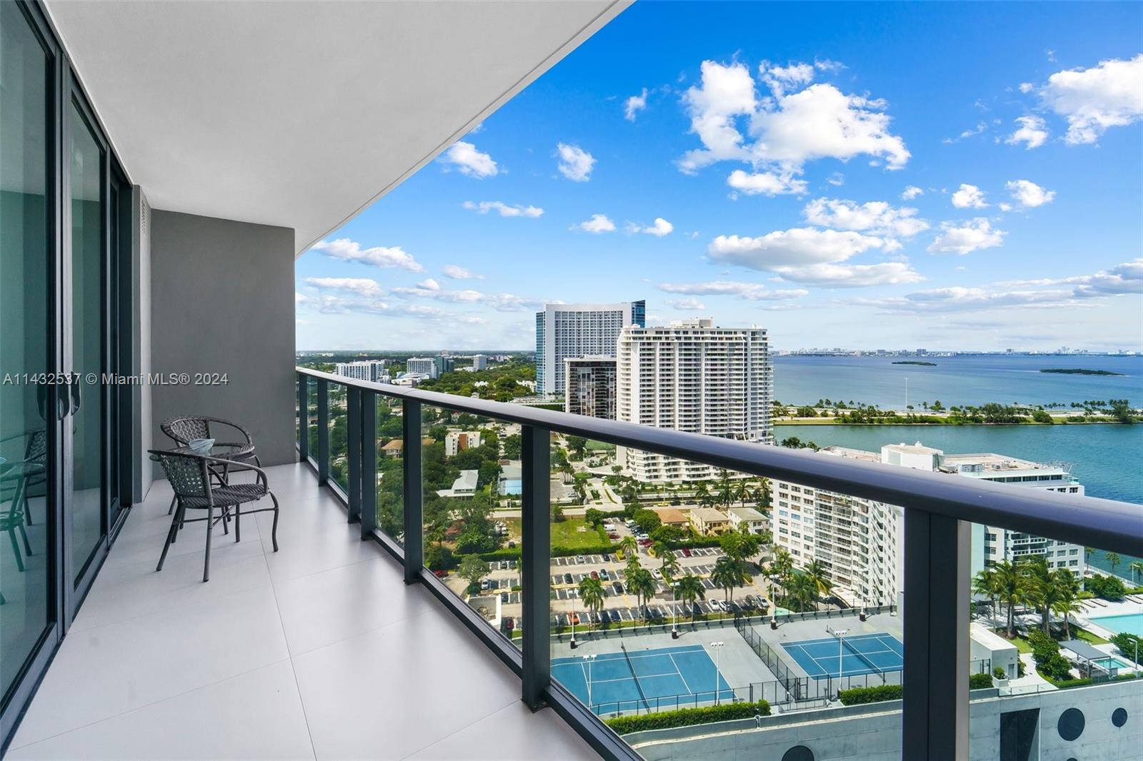 Gorgeous 1 bed/1.5 baths unit, with nice bay and skyline views. Tile floors throughout, Italian cabinets in the kitchen and bathroom, quartz counters, Bosch appliances, with washer/ dryer, floor-to-ceiling windows, large balcony access from living to bedroom. INCLUDES 1 STORAGE.
Paraiso Bayviews offers the best amenities featuring a gorgeous rooftop pool with remarkable panoramic views of both the bay and the city, including a dining and grilling area, a heated pool, a hot tub on the amenities level, tennis courts, a fitness center and spa, theater, game, children's room and clubhouse. Centrally located within minutes of Design District, Midtown, Wynwood, Brickell, and the Adrienne Art Center. 2 dogs are allowed. 
Building allows 30-day minimum rentals - Perfect for investors!