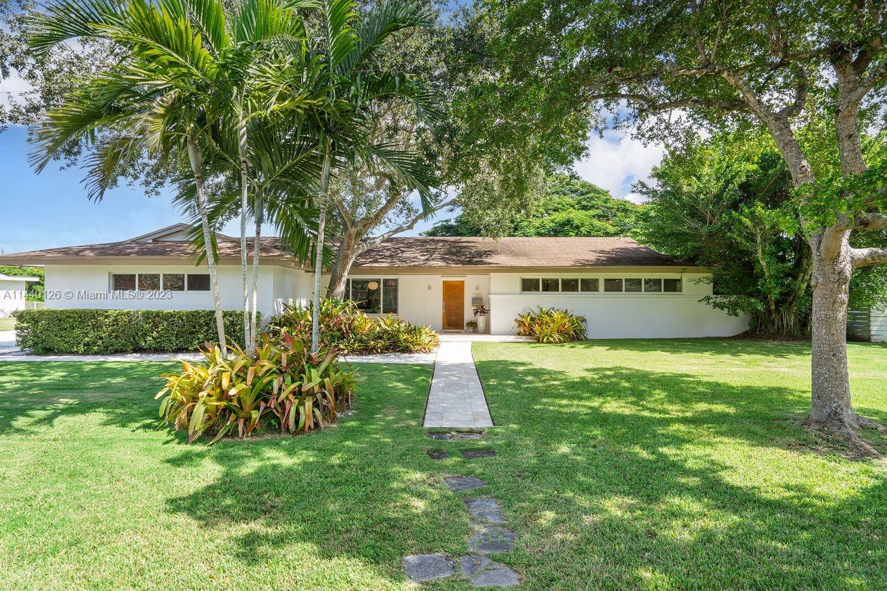 If living in a prime neighborhood sounds appealing, then put this opportunity at the top of your tour list. This beautifully maintained 4/2 mid-century home is rich w/lifestyle amenities both inside & outside of the residence, in the sought after community of Pinecrest. On a quiet, low-traffic street lined w/ greenery, relax & enjoy a serene canal view from all parts of the home. This location is located just minutes from the best schools in the area. Make a splash in the screened in swimming pool. As you step inside, comforting features will make you feel at home right away. The kitchen offers great counter space and major appliances. A brand new updated driveway w/ample accommodation for vehicles leads to an attached 2car garage. This home is a blank canvas for your lifestyle & memories!