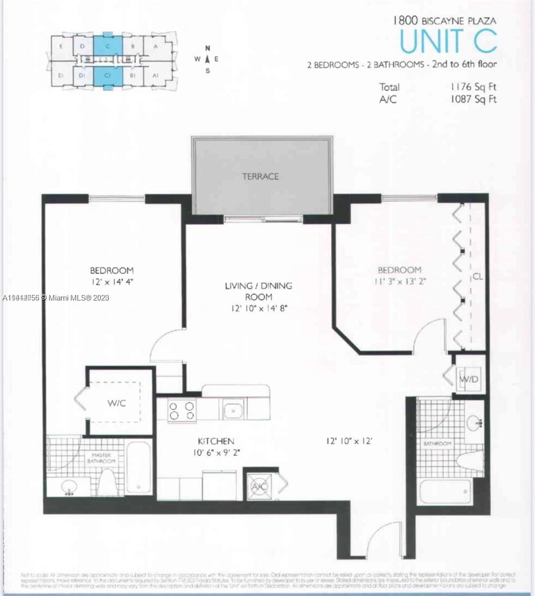 Beautiful 2/2 with wood floors in the heart of Miami. Convenient assigned parking space in the same floor. Huge balcony, large closets, modern appliances, Publix Supermarket across the street. The building offers fully equipped fitness center, pool with large sundeck and 24 hour security.