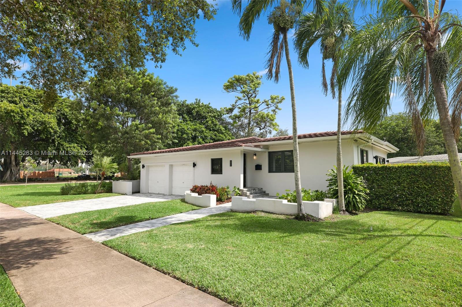 In the heart of Coral Gables, this spacious, beautifully maintained one-story home is ready for a
new owner. Curb appeal, with paver driveway and walkways, invite you indoors to a peaceful,
lovely oasis. Large social rooms allow for formal and informal entertaining. The soft glow of the
hardwood floors adorns the entire home, as well as plantation shutters and impact doors and
windows. Three bedrooms and two remodeled bathrooms, plus a tucked-away den that works as
a space for an office or playroom, make this floorplan ideal. The backyard is uber private and a
sizable blank canvas for playing, entertaining, enjoying the outdoors, and even a future pool.
Two car garage. Located near the Coral Gables Youth Center, Library and Miracle Mile. MIA is
5 miles away. A Very Special Home.