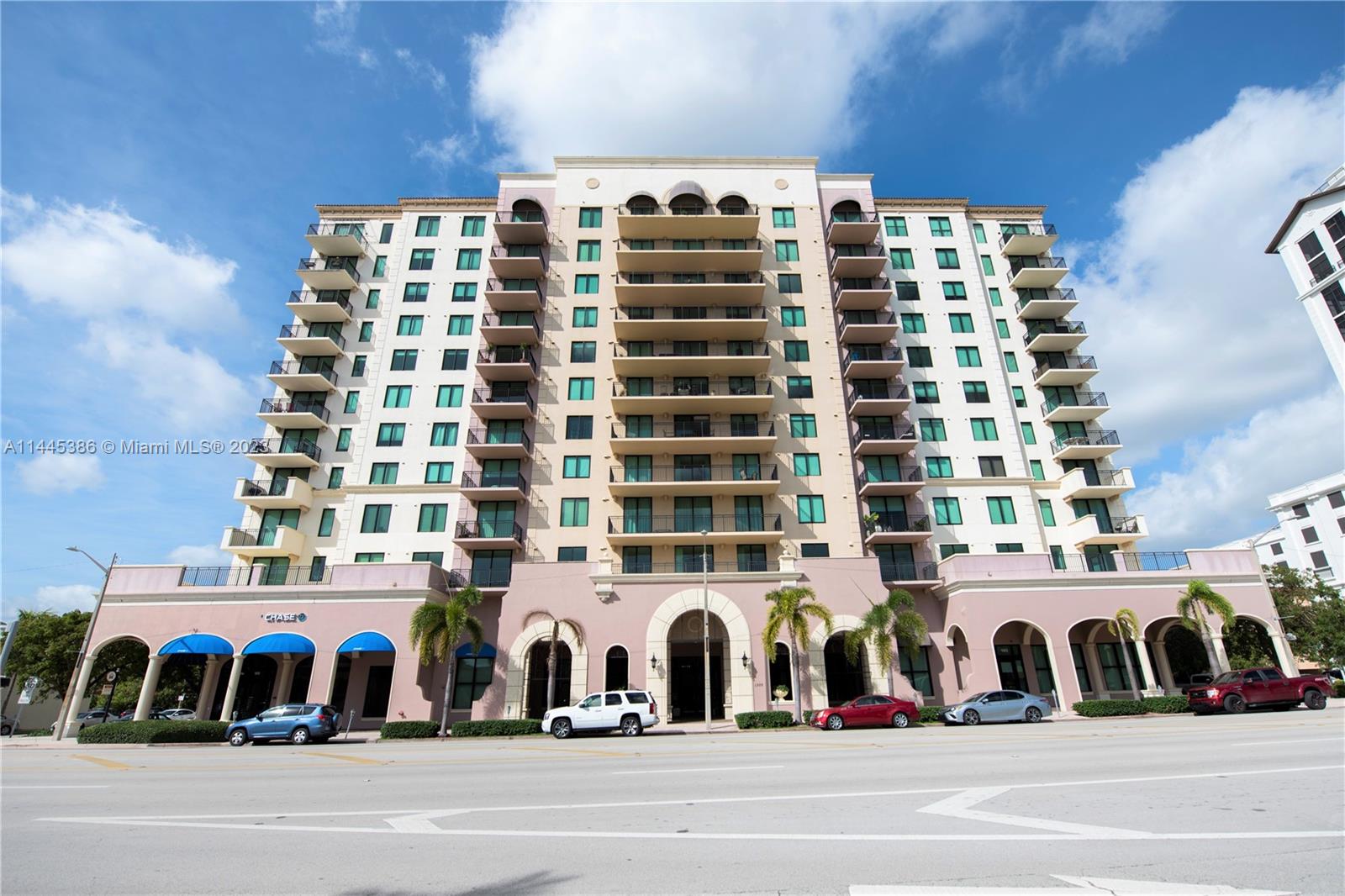 Exquisite condo in the heart of Coral Gables just blocks from Miracle Mile and on Ponce de Leon Avenue. Minutes from Merrick Park, with easy access to all you need, and close to the airport.Stunning one-bedroom, one-and-a-half-bath unit with great views of South Gables. This unit has stainless steel appliances, elegant Italian cabinets,  exquisite granite countertops, walking closets, and a balcony. Situated in an excellent location, this condo is your gateway to luxurious living coupled with unparalleled convenience.
