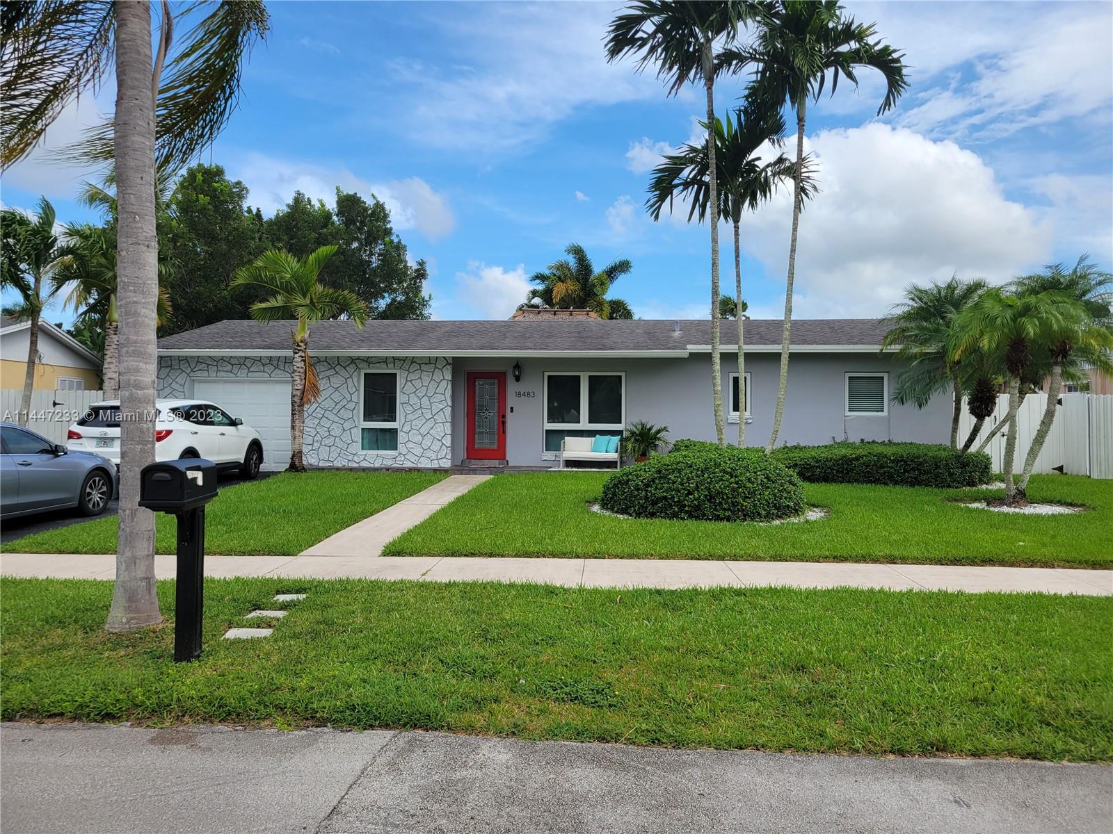 Live your best life in this tropical oasis! With 3 bedrooms and 2 bathrooms, this North Cutler Bay home has so many entertaining features inside and out. Relax under the large tiki hut to watch the kids in the pool and BBQ or even watch tv. Inside you'll find a fully converted garage space which is perfect for movie nights, or just a quiet space to escape the rest of the house. The spacious master bedroom has a large walk-in closet and dressing area (or workspace), large bathroom with double-sinks and a view to the back patio. You'll be just one mile from Publix, shops and restaurants in one direction, and one mile from scenic old cutler road in the other direction.