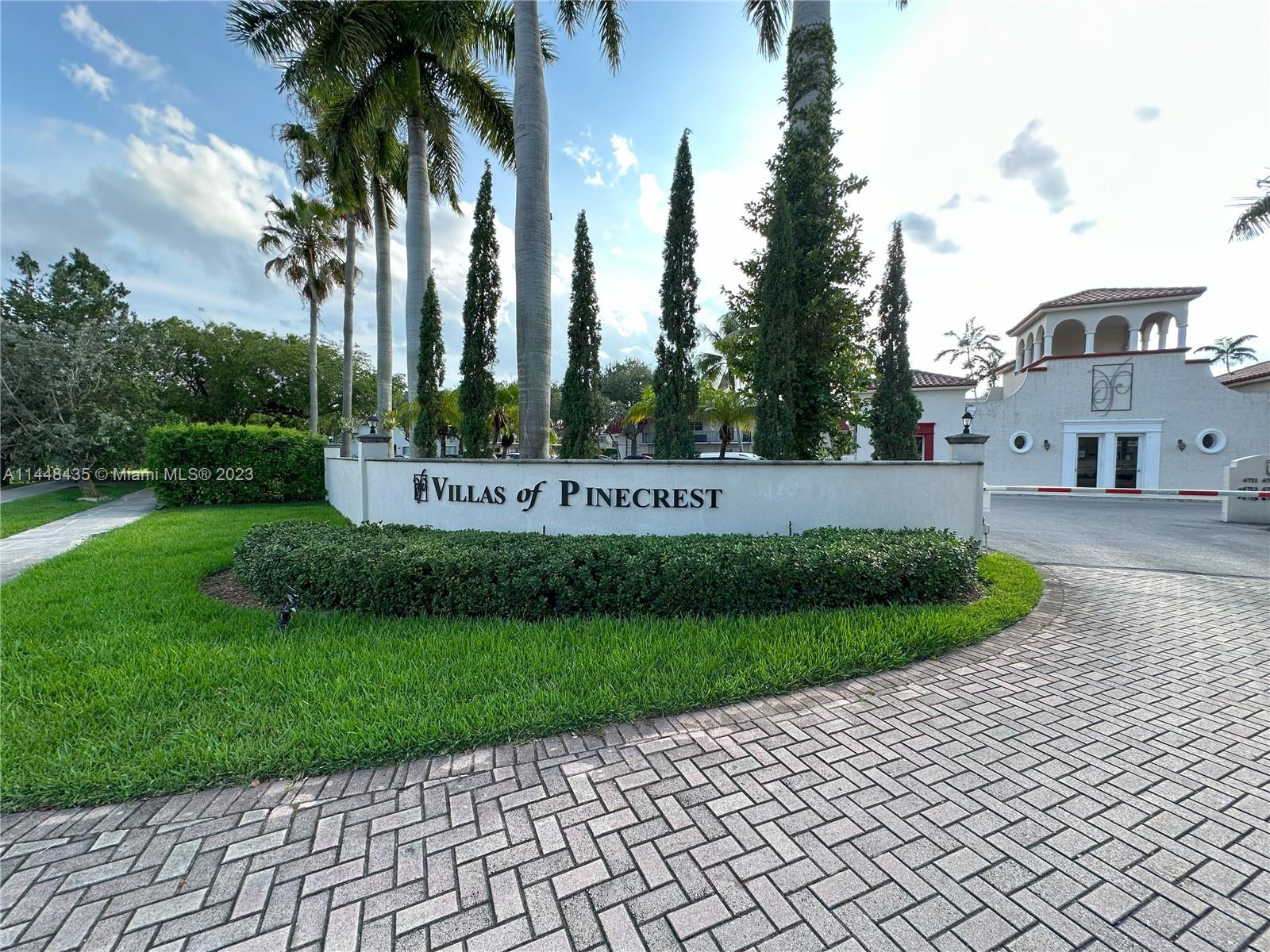 Discover comfort and convenience in this corner unit located in Pinecrest. This hidden gem offers a remodeled bathroom, freshly painted walls, doors and trims. Brand new appliances, window treatments, electrical outlets and switches. Amenities include: pool, gym, clubhouse, tennis court and laundry facility. One assigned parking spot and plenty of guest parking. Walking distance to Dadeland Mall and Dadeland North Train Station. Don't miss the chance to experience Pinecrest living at its best!