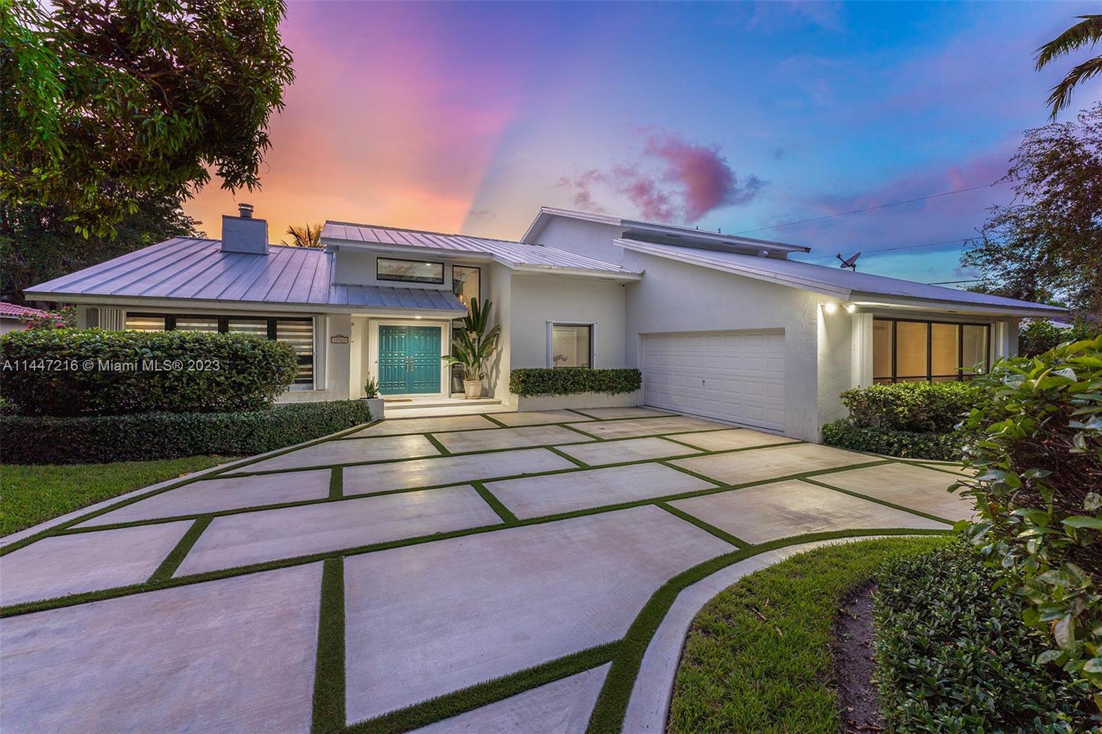 Excellent opportunity to own a tastefully renovated property in the coveted guard gated Kings Bay community in S.Coral Gables. Upon entering this home one is greeted by a zen-like atrium garden that sets the mood for beauty and relaxation. The professionally designed interiors offer abundant natural light,volume high ceilings, formal living room w/ fireplace,2 dining rooms, family room,den and fabulous kitchen that opens to a covered terrace and a pristine saline pool. This exceptional home sits on a generous 15,800 SF lot with exotic tropical trees. The community offers a resident-only park and access to the Deering Bay marina with communal boat slips. Close proximity to nationally ranked schools, fine shopping and dining. Enjoy the S.FL lifestyle at its finest in this turnkey home.