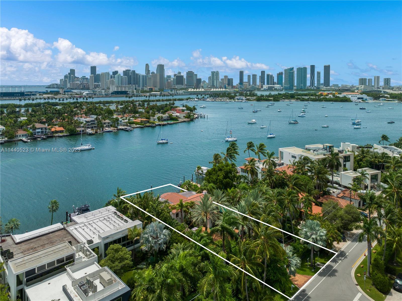 Build your dream home on a rare waterfront south facing double lot on coveted Hibiscus Island. This 18,375 square foot lot boasts 101’ of waterfrontage with southern exposure on one of Miami Beach’s most prestigious and guard gated island neighborhoods.  Perfectly positioned parcel captures breathtaking sunsets over Biscayne Bay and offers captivating panoramic views of the Downtown Miami skyline. This exceptional location is just minutes away from South Beach, Downtown, world class dining, shopping, and beaches.