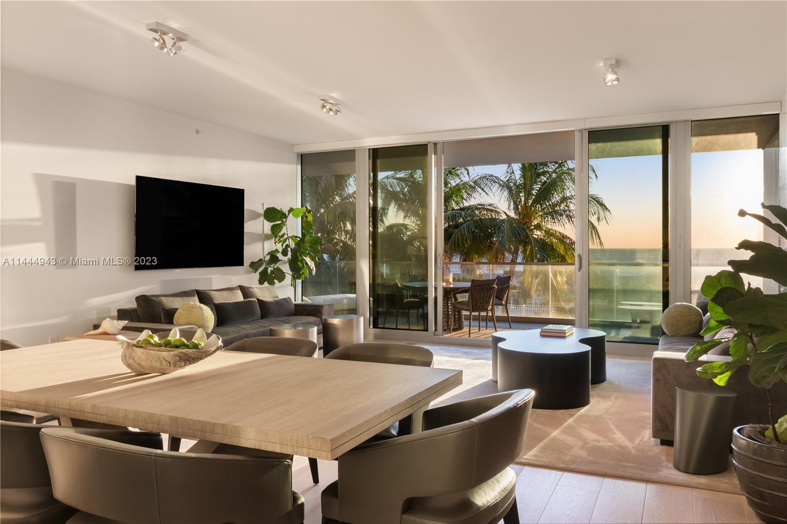 Beach House 201. This unique oceanfront home offers the perfect balance for those seeking the floor plan of a house with the conveniences of a condo. The two-story flow-through design is ideal for entertaining, relaxing, and living. The living room, office, and den on the upper level offer space for an entire family to spread out. The spectacular media room on the lower level is perfect for entertaining. Two oversized balconies and a lanai terrace offer easy access to the outdoors. State-of-the-art Savant and Lutron audio, lighting, and motorized roller shades add modern conveniences throughout. A dip in the ocean or stroll on Miami Beach's 10+ mile board walk are just steps directly off your terrace. With only 19 units, 321 Ocean offers the ultimate in privacy and sophistication.