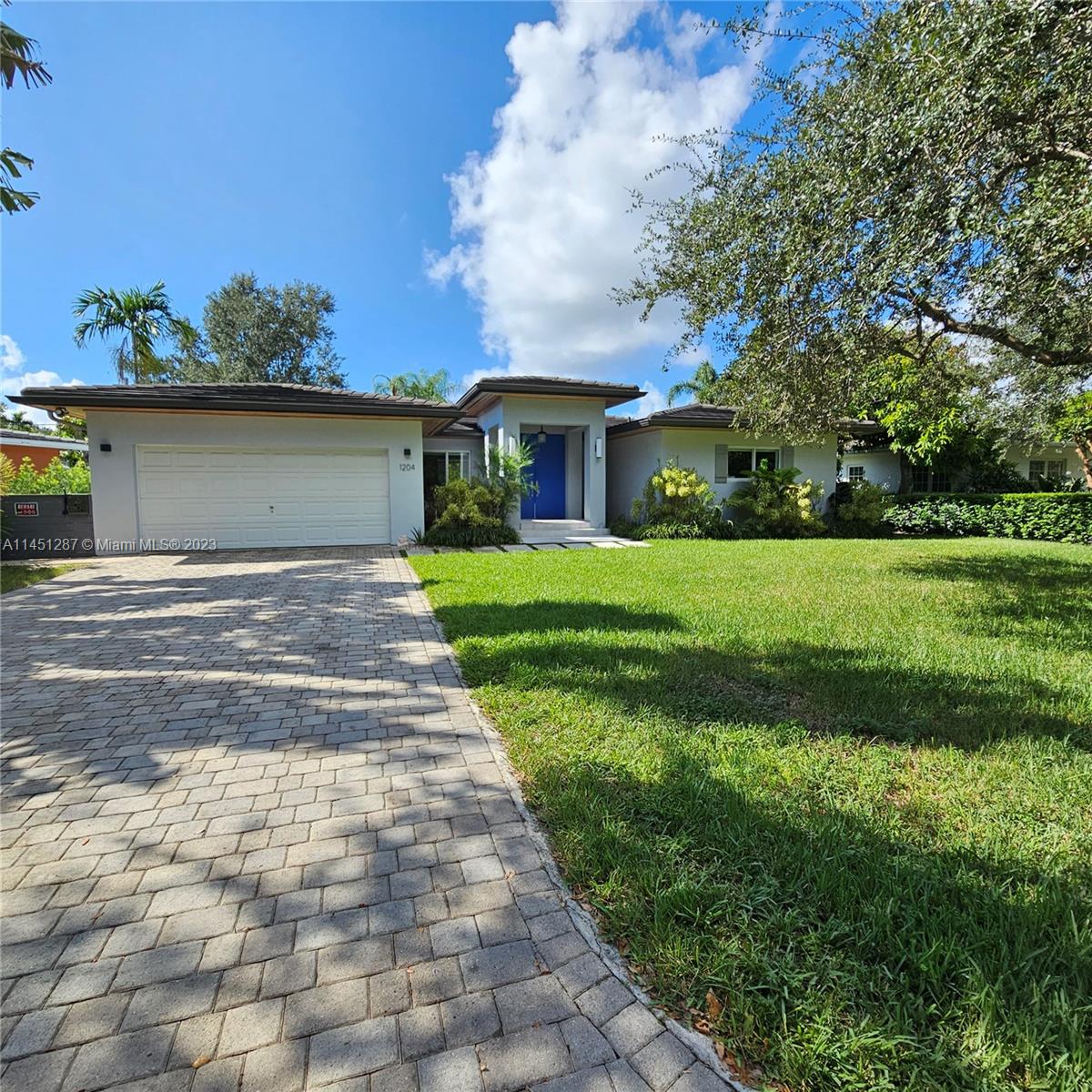 A gem in South Gables! Perfect location, East of US1, near to UM & metrorail, for quick access to upscale Coral Gables shopping/dining area, Coconut Grove & Brickell.  Completely renovated in 2021, this beautiful home on a quiet street, futures 4 bedrooms & 5 bathrooms. Enjoy the natural light as soon as you enter an ample living-dining area that flows to a family room and kitchen in an open plan concept. Italian cabinets kitchen w an oversized island perfect for entertaining. Contemporary 36x36 porcelain floor in public areas & wood floor in bedrooms. Master bedroom has a relaxing view & pool access. High quality finishing materials & fixtures in bathrooms.  Enjoy the private backyard & pool surrounded by a nice landscape. Don’t miss this opportunity to live in the best of Coral Gables!