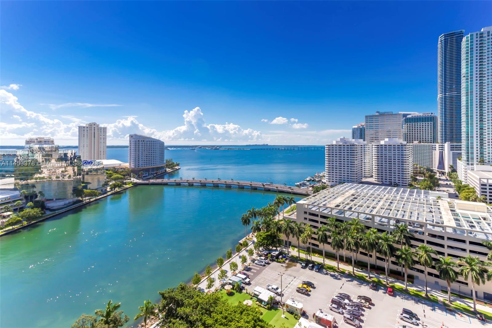 Huge 1 Bedroom, 1 Bathroom apartment with direct views of Biscayne Bay all the way to Key Biscayne.
Enjoy stunning water views from every room!  Oversized Balcony stretching the full width of the apartment, accessible fro the Living Room and Bedroom.  Upgraded Floors, High-End Kitchen Appliances, Jacuzzi Tub, and currently used as a Primary Home and thus well taken care of.  
Amenities: 300,000 gallon Rooftop Pool on the Bay, 5-star spa, waterfront gym, and on-site dining, including Cipriani. Walking distance to the best shopping, restaurants, and nightlife in Brickell, including the Brickell City Center. Just 15 min from Miami Beach and Miami INTL. Airport, and easy access to I-95.