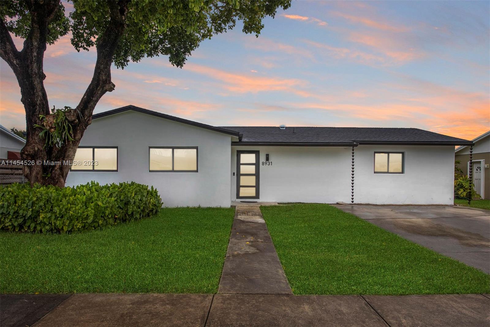 FULLY RENOVATED canal-front oasis. 4/2 upgraded home is nestled on a quiet cul-de-sac, and backyard boasts breath-taking sunset views overlooking a fork in the canal system. The house has a NEW: roof, impact windows, appliances, nest A/C system, Ring Door Bell System, and Elfa shelving in the laundry room. The spacious kitchen is topped with Carrara quartz and bathrooms have been tastefully remodeled. The house is connected to a gas line, so tenants can save on their electric bill with gas-powered laundry appliances. The grassy, fenced-in yard allows plenty of room to enjoy the serene water-front outdoors. It offers the best of Palmetto Bay living with proximity to top-rated schools, great restaurants, access to the canal system, and friendly neighbors.