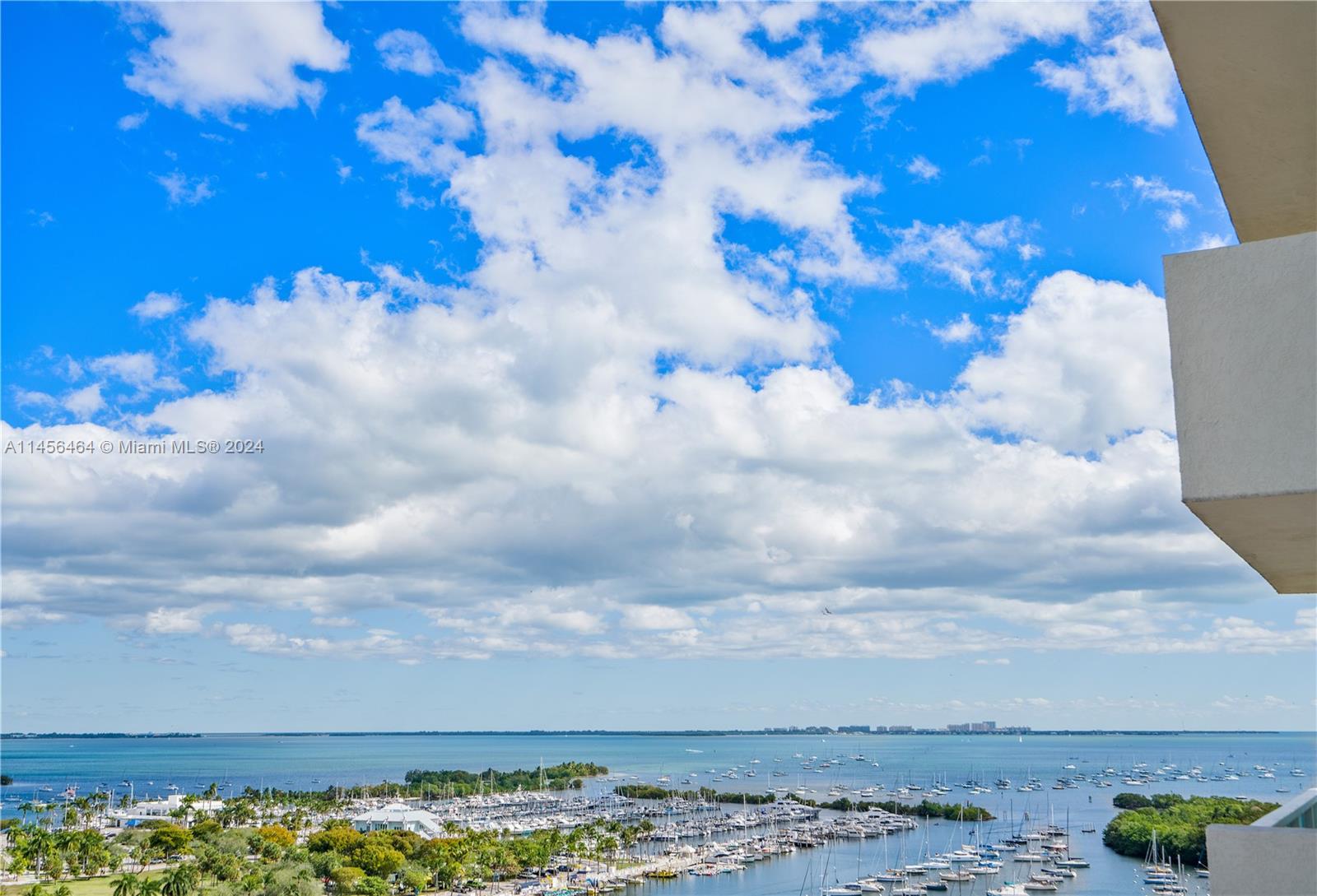 Perfection in Picturesque Coconut Grove. This Updated mint studio Boasts iconic  lateral views of Biscayne Bay and downtown Miami. Live large in a petite package...Perfect Pied A Terre that you can delight in while in town and generate revenu while you are not using it. This Gem is ready for a savvy buyer who wants to be in walking distance to all of the Grove's incredible delights. No rental restrictions.  "Optional "Currently being managed very successfully in a private vacation rental program. Best location for all Sailing and Boating venues.Walking to all Yacht Clubs,shops,Fine dining,night life,parks,and events. Close to Mia int airport,U of Miami and Hospitals. Close to Beaches and Downtown.