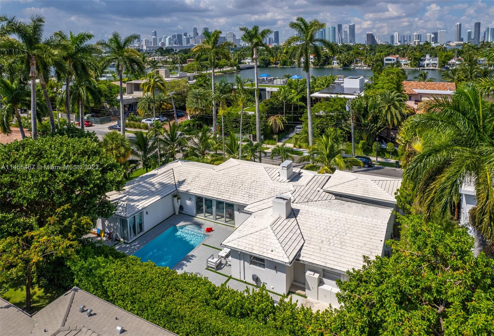 Welcome to this exceptional 4-bed, 4-bath, 3,800 sqft single-family home on an expansive 11,250 sqft corner lot, a rare find in Miami Beach's Venetian Islands. 
The house boasts a high-end, brand-new kitchen that bathes the space in natural light, creating a warm and inviting atmosphere. For your security, there's a comprehensive alarm system in place.

The open-concept living areas seamlessly lead to a pool and barbecue area, perfect for outdoor entertaining. The 500 sqft gym/exercise room is versatile, easily converted into a movie theater, kids' playground, maid quarters, or even back into a car garage.

Located on prestigious Dilido island, the substantial lot size holds potential for future development, making this a solid investment opportunity also.