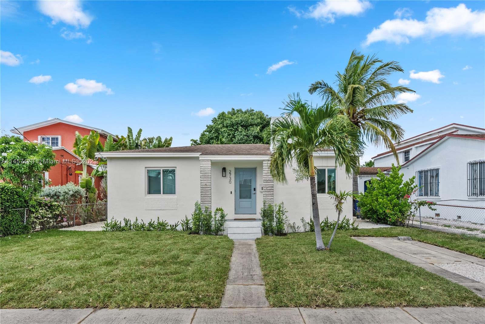 Relocation forces sale. Turnkey, fully renovated 3 bedroom / 2 bath home with wood floors in the main area. Gorgeous kitchen w/ stainless steel appliances and quartz countertops, family room, plus a fireplace! Fully fenced yard. Minutes from Coconut Grove, Coral Gables, Brickell, Downtown, Midtown, and Key Biscayne! A must see!