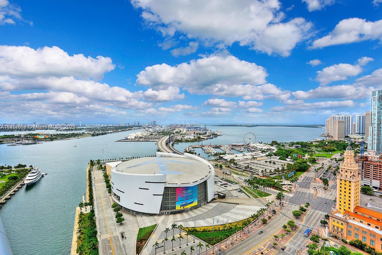 Welcome to Marina Blue at 888 Biscayne Blvd. Immerse yourself in the stunning views of South Florida's waters and the mesmerizing Miami skyline from this remarkable unit in downtown Miami. Located on the 32nd floor, it features a formal foyer with ample storage and an open kitchen with high-end appliances. The luxury building offers pools, Jacuzzis, 24-hour security, concierge service, fitness center, and more. Located in the vibrant heart of Downtown Miami, this residence offers easy access to Brightline Station, World Center Miami, the renowned Heat Arena, Perez Art Museum, Science Museum, and a wealth of shopping options. Additionally, it is conveniently close to both South Beach and Brickell, ensuring you have the best of Miami at your fingertips. By appointment only. Easy to show.
