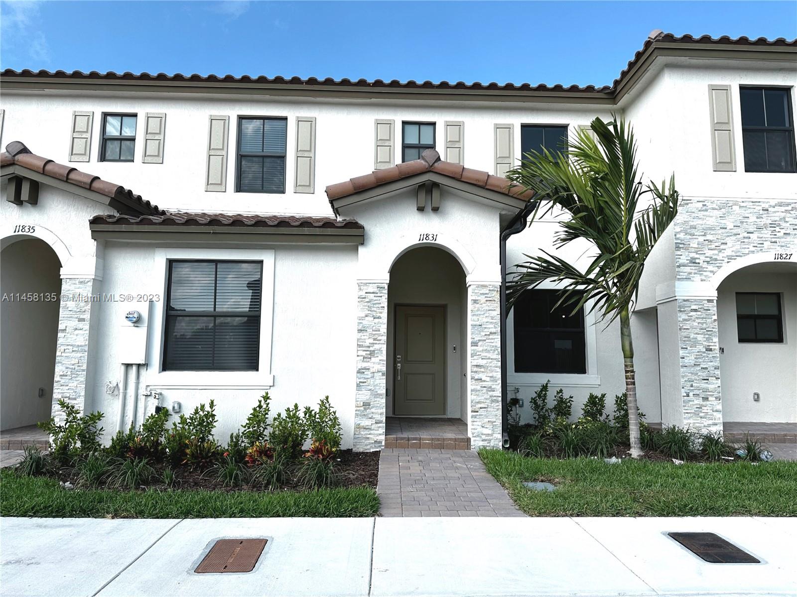 LIKE NEW VILLA WITH 3 BEDS/3 BATHROOM AT CORSICA. LENNAR'S NEWEST COMMUNITY IN THE AREA. ONE BEDROOM AND ONE FULL BATH DOWNSTAIRS. OTHER TWO BEDROOMS AND TWO BATHROOMS UPSTAIRS. NICE OPEN LAYOUT FEATURING QUARTZ COUNTERTOP AND SS APPLIANCES, TWO PARKING SPACES. RING SMART HOME SECURITY INCLUDED. FULL WIRE OPTICAL CABLE FOR HIGH-SPEED INTERNET. TANKLESS ENERY SAVER WATER HEATER. FENCED BACKYARD. CONVENIENTLY LOCATED NEAR TURNPIKE. EASY TO SHOW!!!
