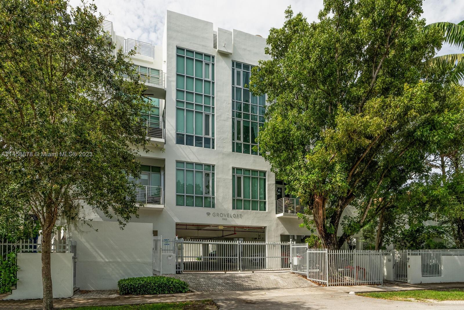 The MOST charming property on the market! Located in Coconut Grove. Super nice 1/1 at Grove Loft Condo. Nice high ceilings, full bedroom and bath. Closet in bedroom as well as additional closet area in bathroom. Updates include flooring, automatic blinds, new a/c. Property is offered furnished with a king bed, living area furniture and outside balcony furniture too. Grove loft condo is a boutique building with private pool area for residents only. Enjoy all the happenings in Coconut Grove, dining, entertainment, parks and more. Property is currently rented for $2,500 with great tenant through 8/14/24 - owner will match current rental market price of $3,100 with a credit at closing. Showings by appointment only. Call me with any questions. Thank you.