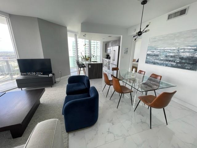 Gorgeous views of the city with huge wraparound balcony. Beautifull 2 Bed/2.5 bath condo in a great and luxury building in Edgewater. Kitchen Island and amazing amenities. Unit is rented until July 2024. Great tenants.