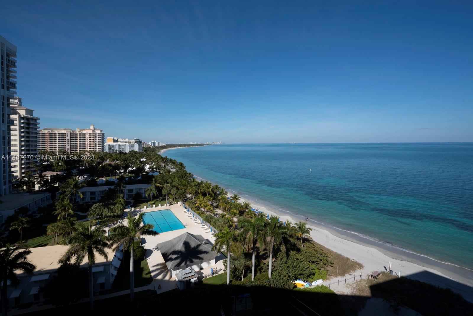 Stunning penthouse with unobstructed beach, ocean and skyline views. Renovated 3 bedroom, three bathrooms. Custom made Italian imported kitchen with top of the line appliances and innovative storage spaces.  Total of 3711 square feet.  Large master bedroom with sitting area and working space. 
Walk in  closets custom designed.
