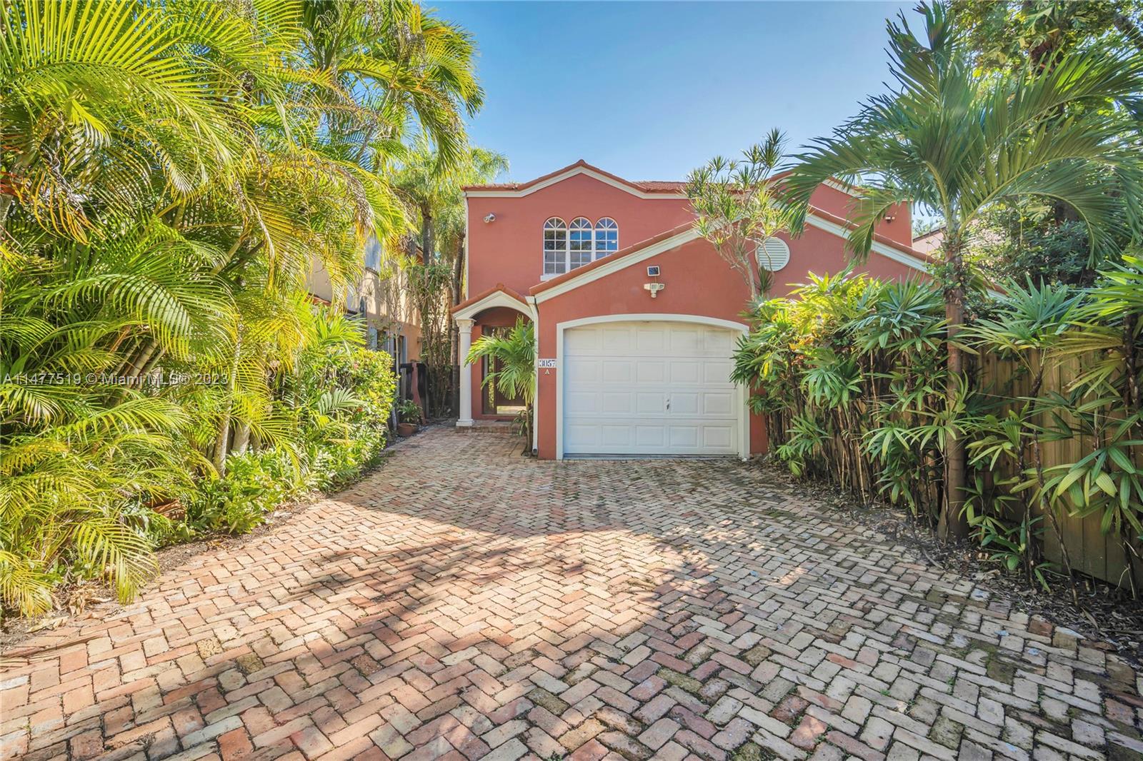 Center Grove town home located steps from Downtown Coconut Grove yet still quiet and peaceful. 3 spacious bedrooms, 2.5 baths. Private pool complemented by the private covered patio with Chicago bricks. Primary bedroom with large walk in closet. Primary bath with separate tub and shower. Split floor plan. Marble floors on the first level. Roof is only 2 years old and +/- 38 years left on the life expectancy. No maintenance fee. One car garage plus deep driveway will accommodate 2-3 more vehicles. Not in a flood zone. Please view the video in Broker's Remarks