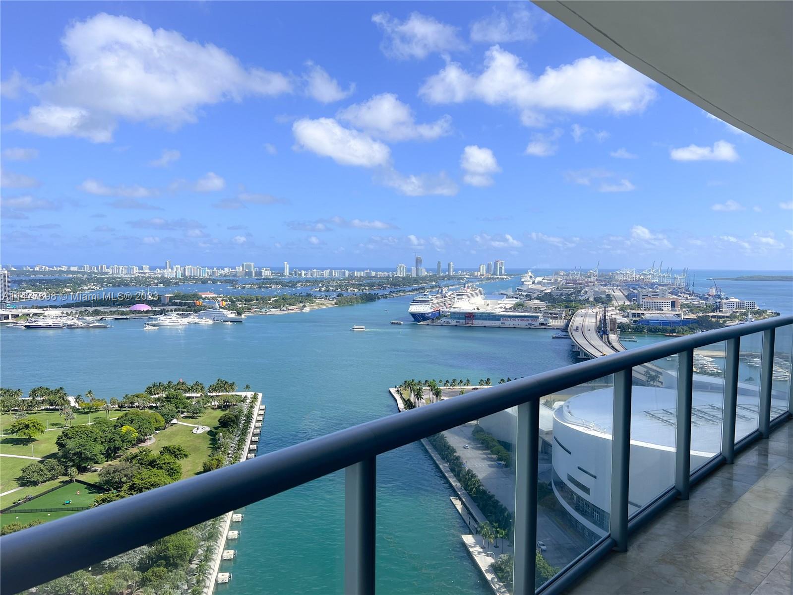 Discover the epitome of Miami living in this exquisite 1-bedroom, 1.5-bathroom apartment located in a prestigious high-rise building along the beautiful shores of Biscayne Bay. Immerse yourself in luxury with access to a wide array of world-class amenities, including a stunning pool deck, state-of-the-art fitness center, spa, resort type pool, and much more. Wake up to awe-inspiring sunrises and unwind with breathtaking sunsets over Biscayne Bay from the comfort of your own private balcony.This panoramic waterfront view is truly a sight to behold. Situated in a prime waterfront location, you'll enjoy the convenience of being close to Miami's best attractions, fine dining, and easy access to the entire city via the nearby.