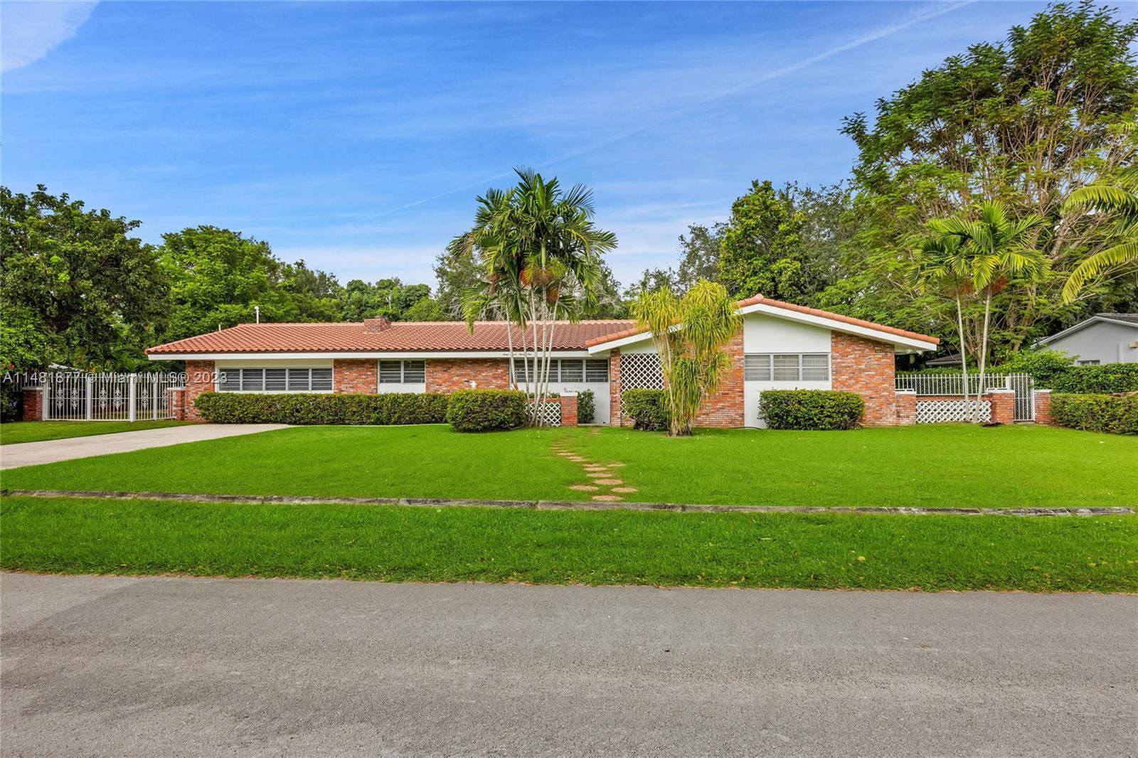 Opportunity knocks!  This 5 bedroom, 3 bathroom home is located on a beautiful street in the heart of peaceful South Miami, close to shopping, schools, restaurants, and so much more! Spanning 3,425 square feet, the property has a wonderful, open floorplan with the foyer entry leading to the spacious living and dining rooms.  The large family room and kitchen both open to the pool and covered, screened patio. The split bedroom plan includes the primary suite and 2 more bedrooms on one side, then 2 bedrooms that share a bathroom opposite.  Located on a 17,632 square foot lot, this wonderful home is ready for you to make it your own.