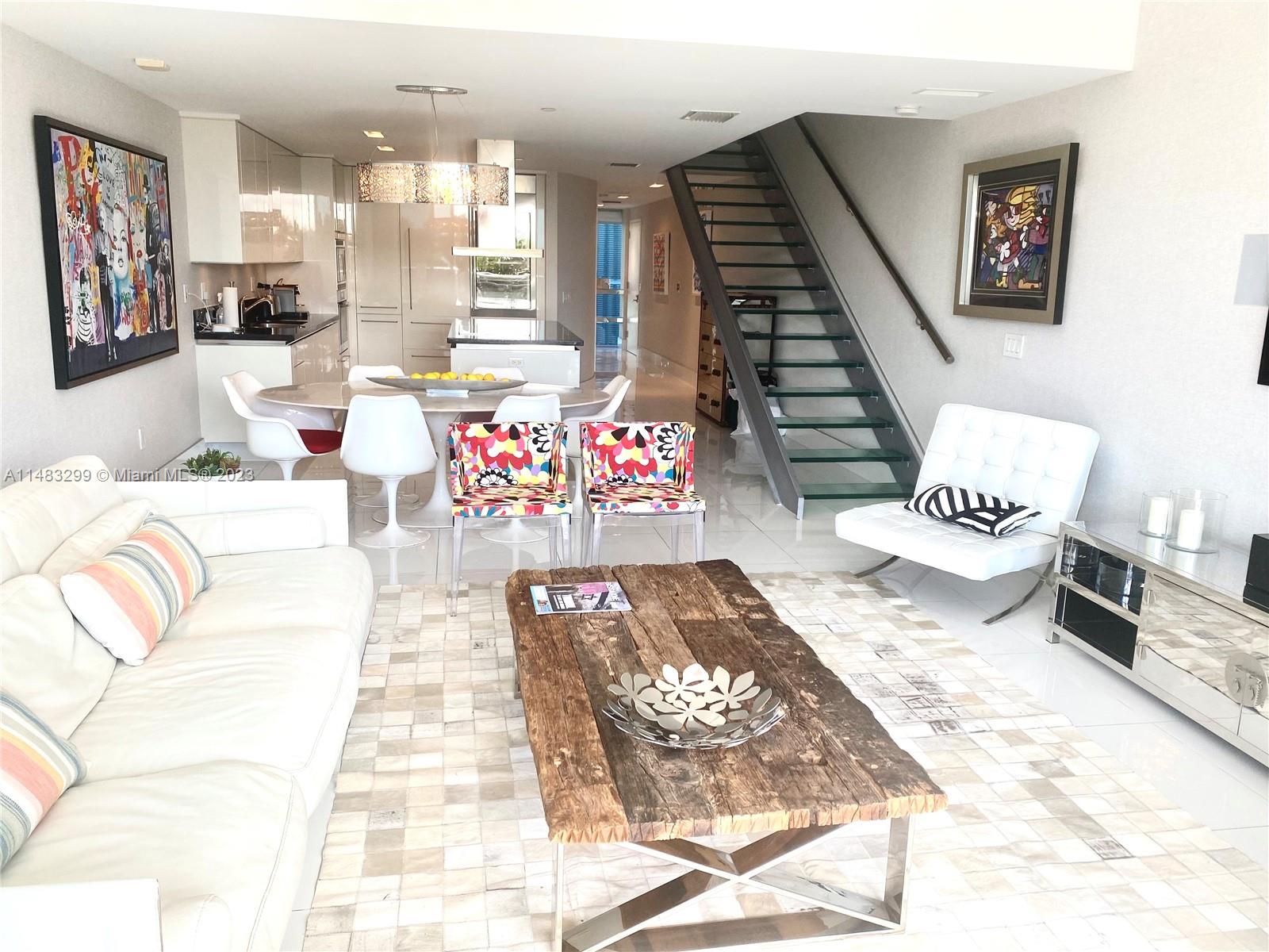 Stylish condo with Italian design furnitures, 3 bed and 3 bath fully furnished. Valet parking, gym, pool, boat dock, doorman, elevator, tennis courts, fully equipped gym. Close to the beach, Aventura Mall, parks and supermarkets. Excellent schools and neighborhood. 3 assigned parking spaces!!!