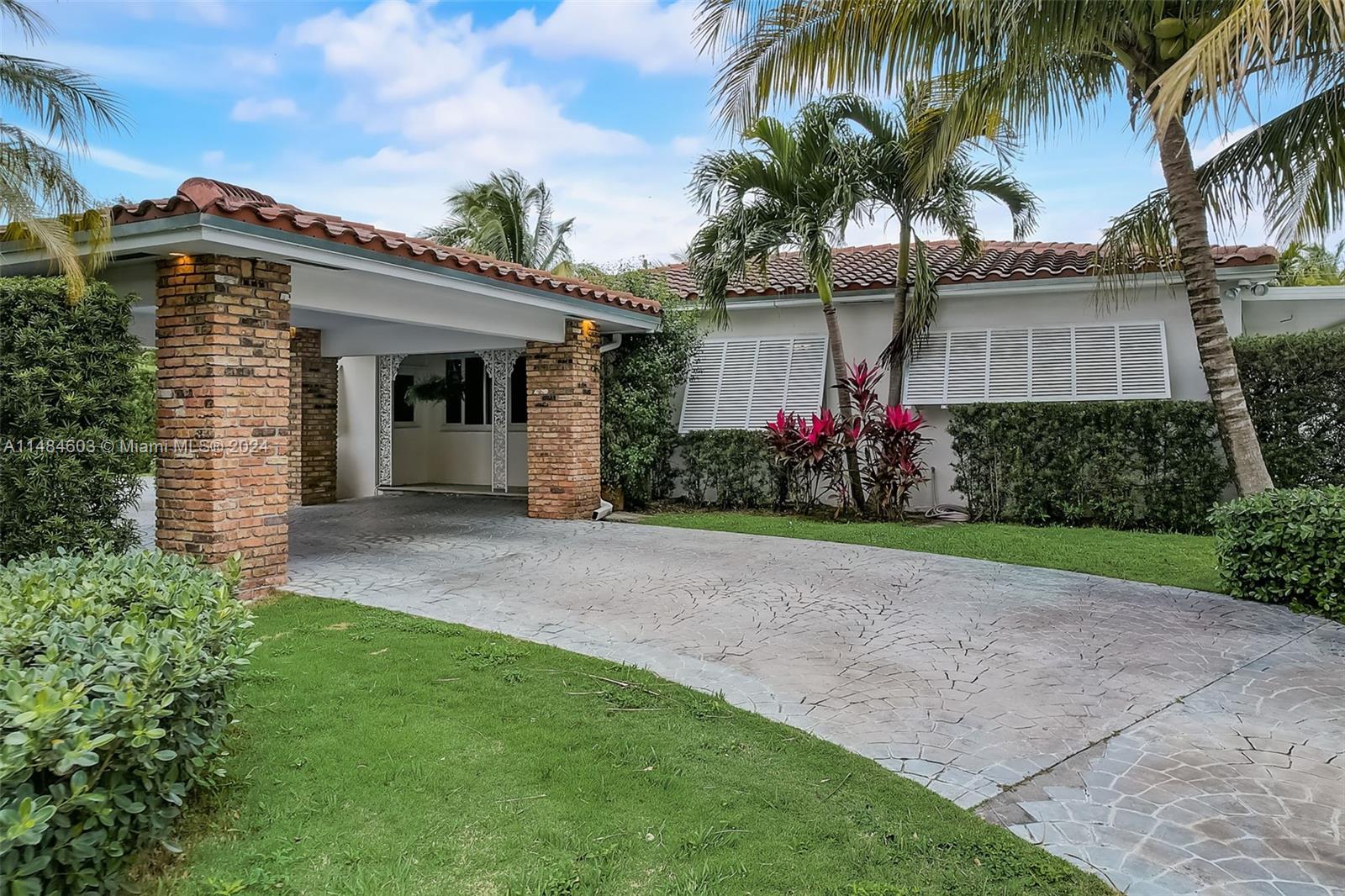 Beautiful single-family home in sought after area of South Miami. A spacious 4 Bedroom/3 Bathroom it's a rare opportunity with unincorporated Dade County taxes, one block from Coral Gables. Centrally located, close to main highways, and just a mile from UM. Fully updated electrical and plumbing. The master bedroom is a masterpiece, nearly 1000 sqft, boasting a luxurious bath and spacious walk-in closet. Most Appliances are like new. Top-rated A schools within walking distance. Gorgeous pool, perfect for entertaining, expansive yard with a gazebo for relaxation. Circular driveway, beautiful landscape, and fenced for privacy. Well water for sprinkle system and great lighting for front and back yard Don't miss this rare opportunity in the area!!
